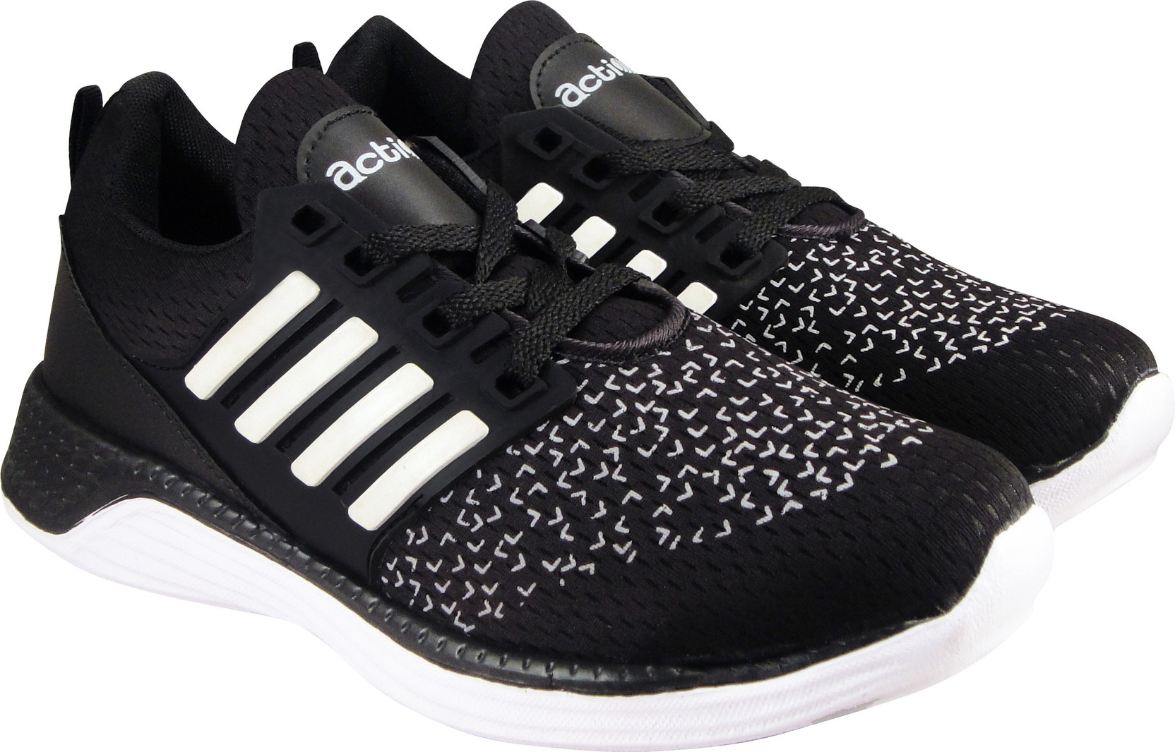 black and white gym shoes