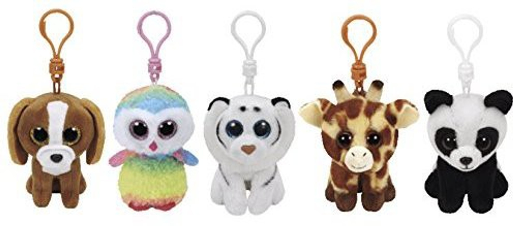 beanie boo elephant keychain