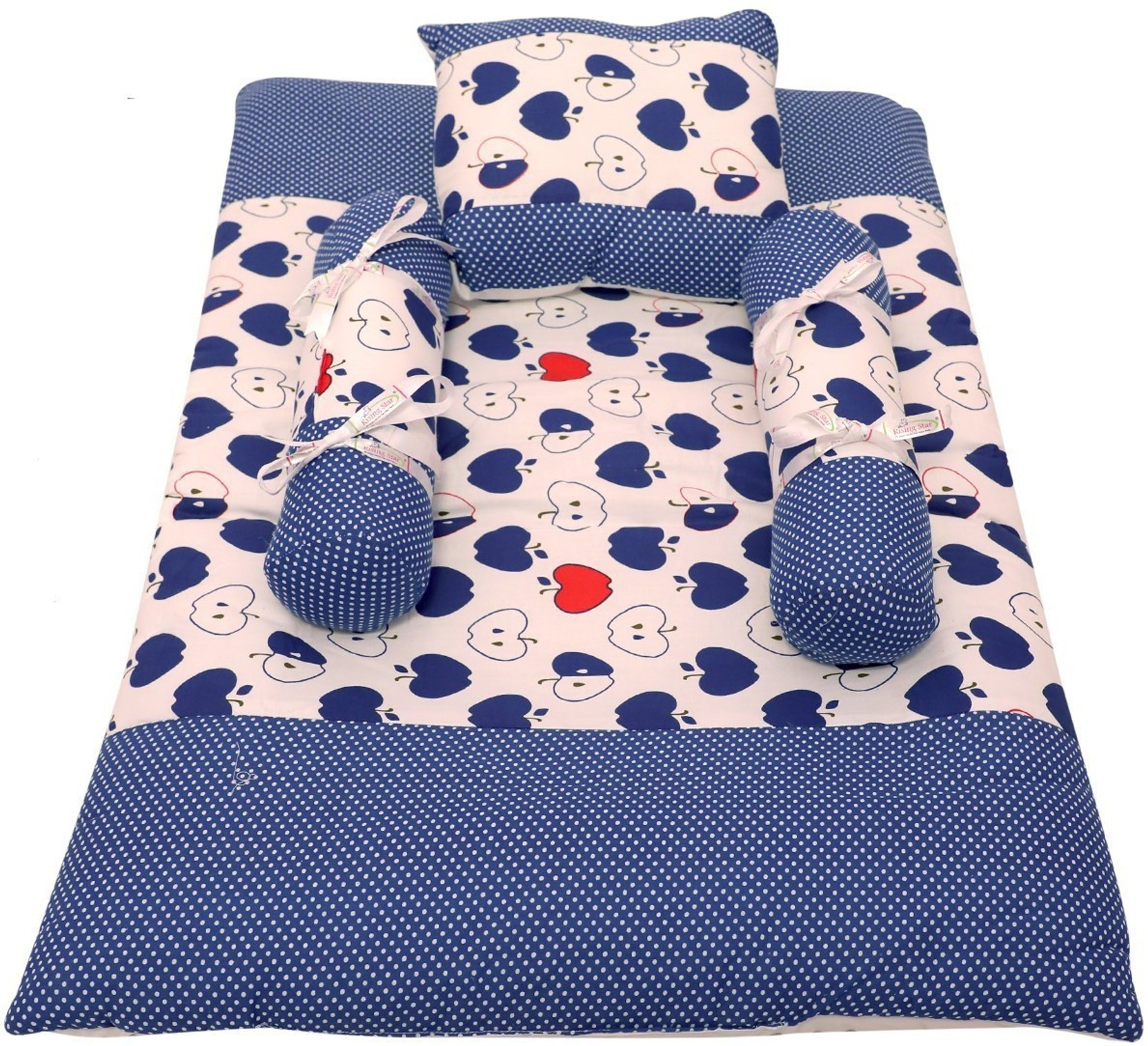 Twiddle Baby Bed With Head Cushion And Two Side Pillow Supporters