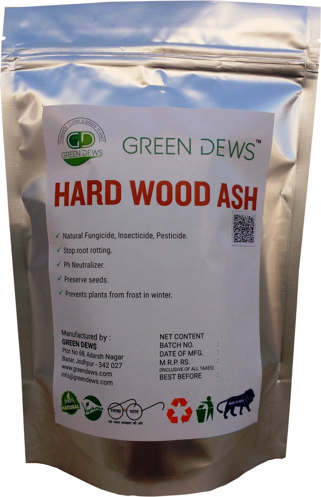 Green Dews Hard Wood Ash Natural Fertilizer For Plants Gdcb0950