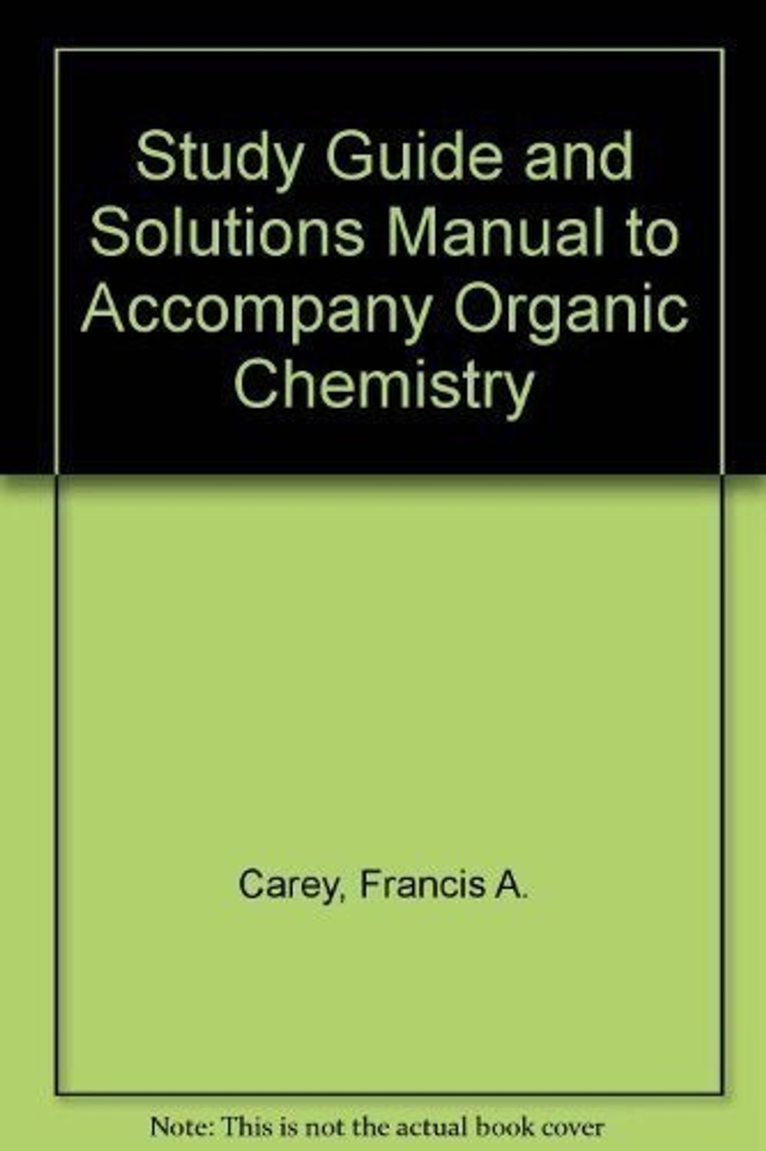 ... Solutions Manual to Accompany Organic Chemistry. Share
