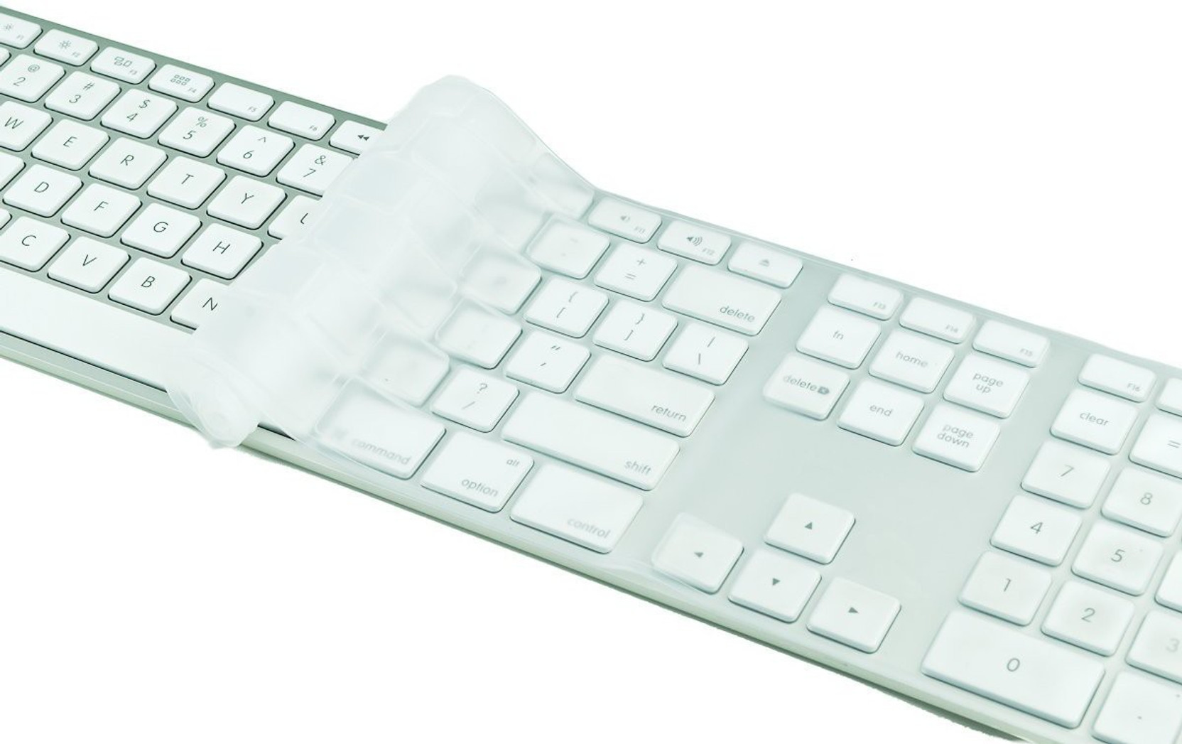 Saco Full Size Clear Cover Silicone For Apple Imac G6 Desktop Pc