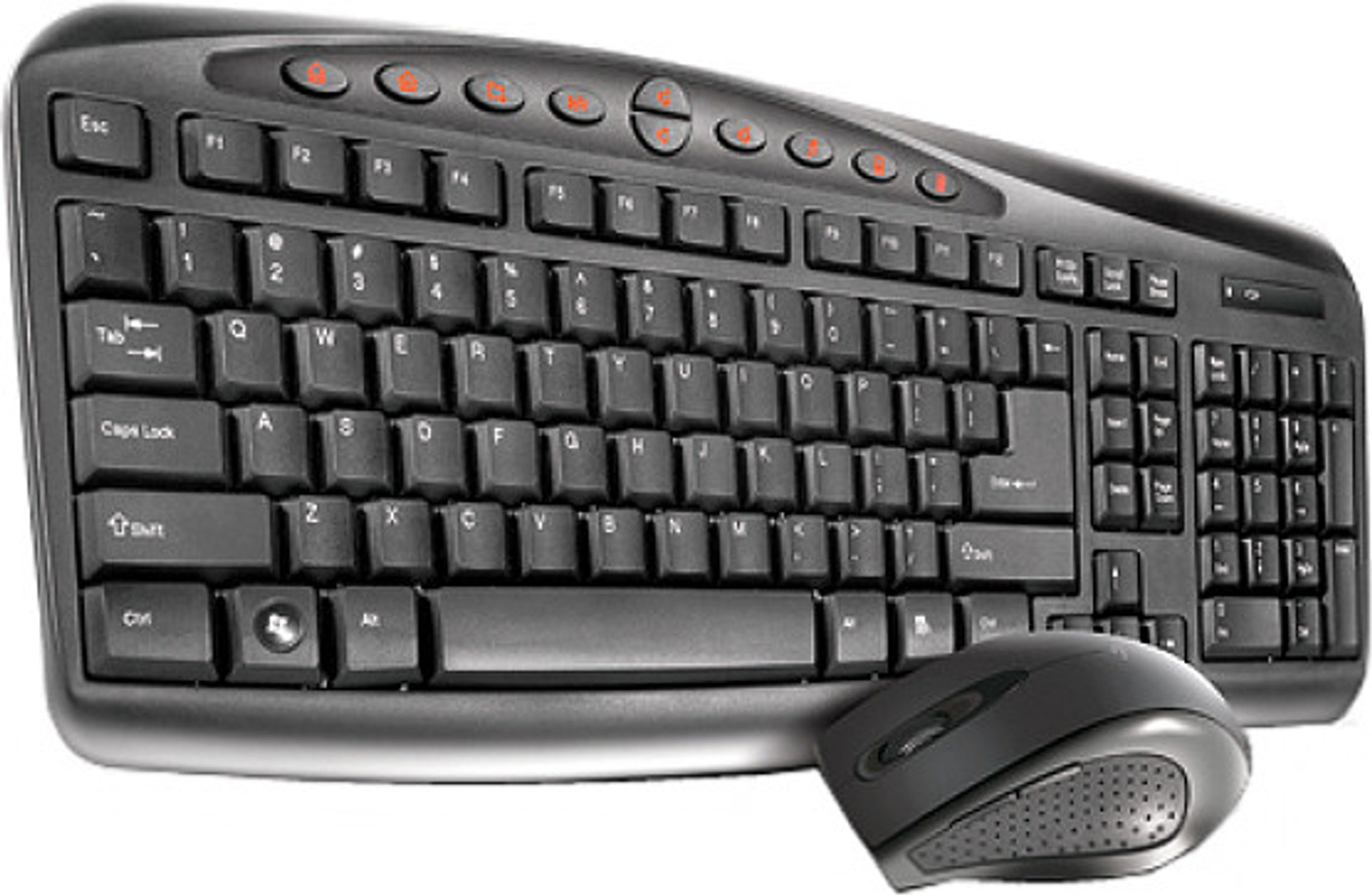 Amkette Nexus 6D Wireless Keyboard and Mouse Combo Amkette