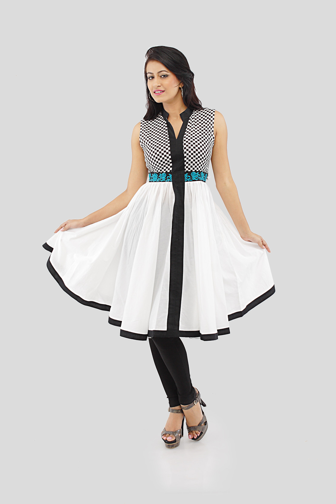 Shakumbhari Solid Women's Aline Kurta Buy WHITE Shakumbhari Solid