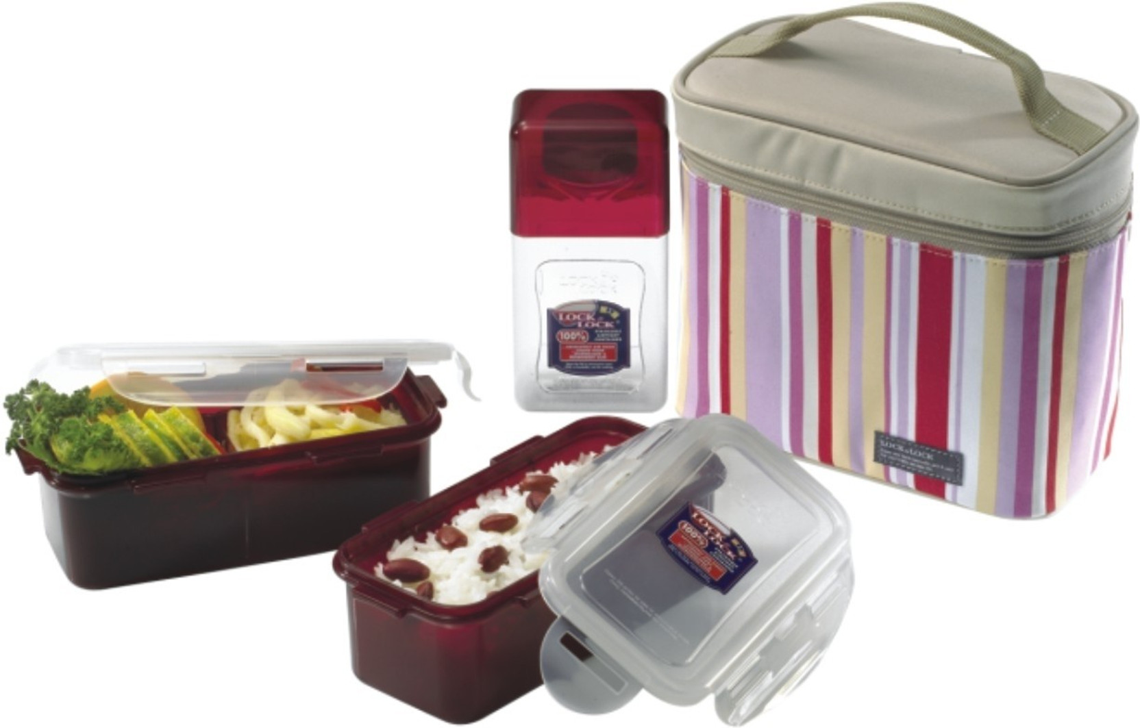 Flipkart.com | Lock & Lock HPL762RP 3 Containers Lunch Box - Lunch Boxes
