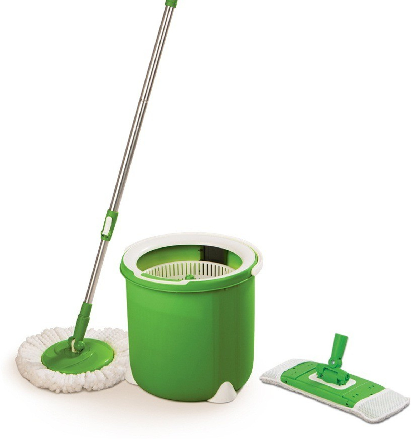 Scotch Brite Jumper Spin Mop with Round and Flat Heads with Refill Mop