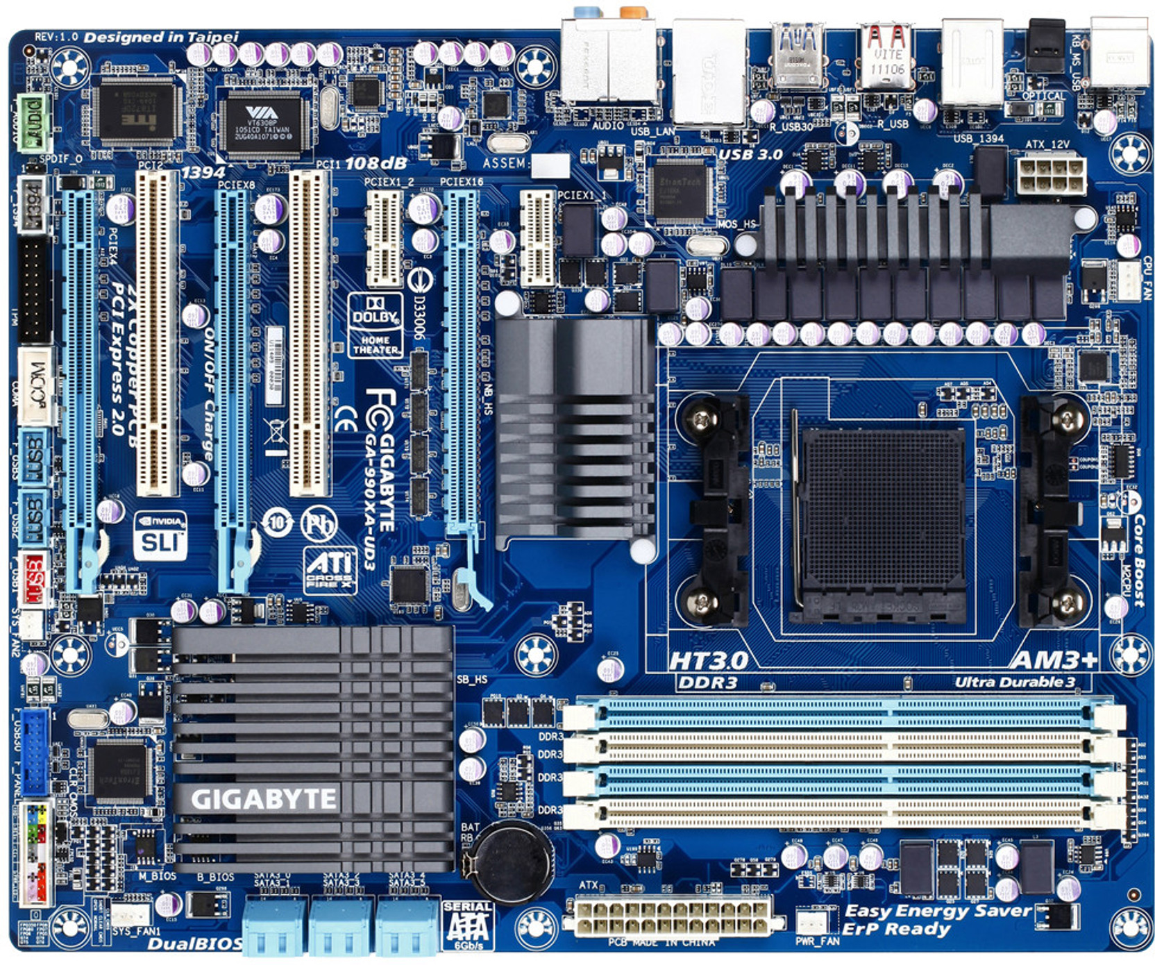 Gigabyte GA990XAUD3 Motherboard Gigabyte