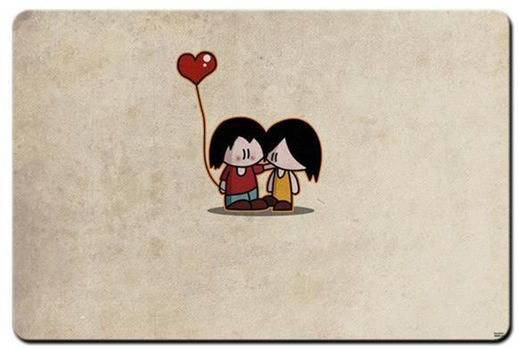 Bluegape Cute Couple Cartoon Mousepad - Bluegape ...