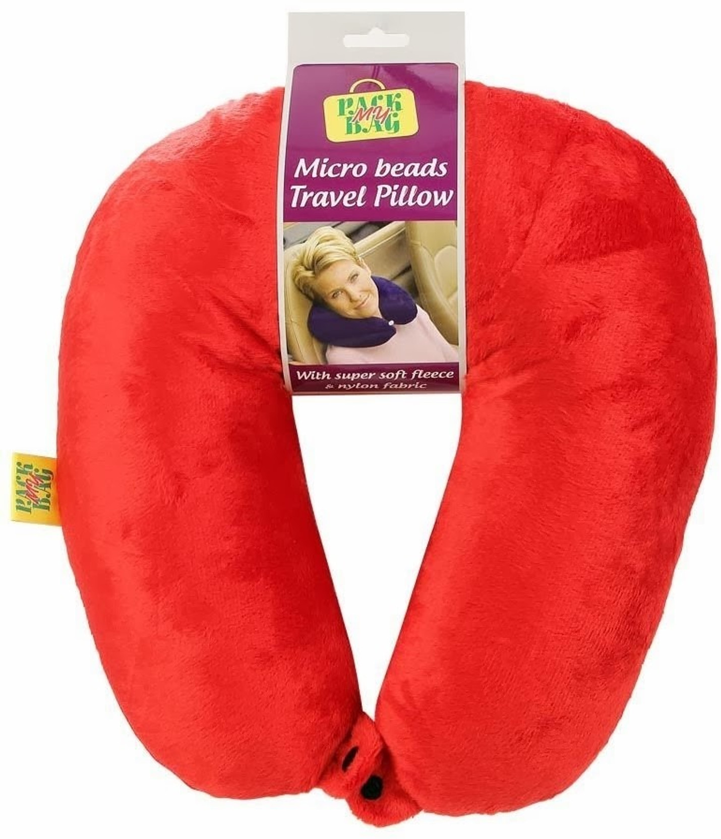 Viaggi Microbeads Neck Pillow Red Price in India