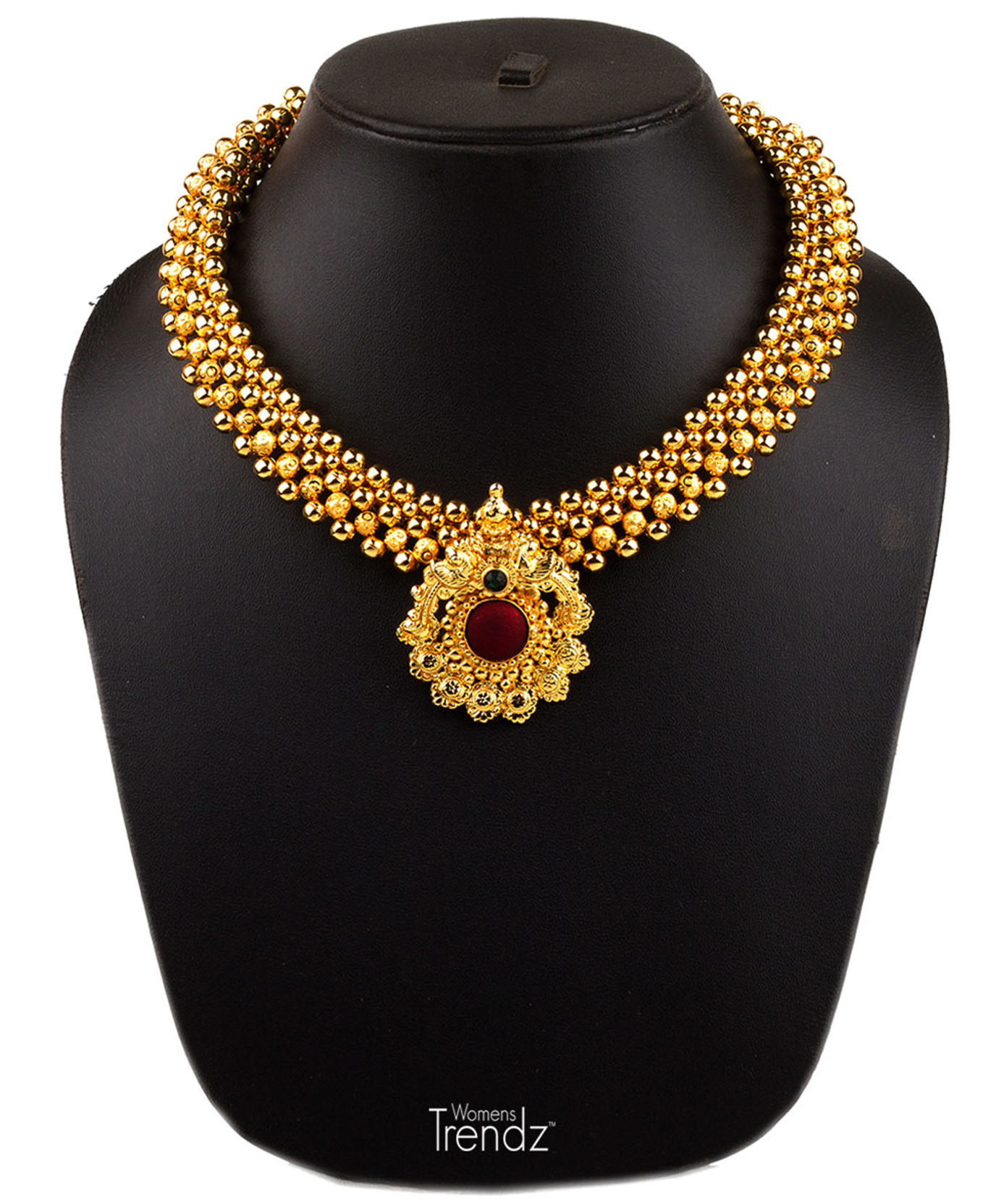 Womens Trendz Fancy Broad Thushi 24K Gold Plated Crystal 24K Yellow
