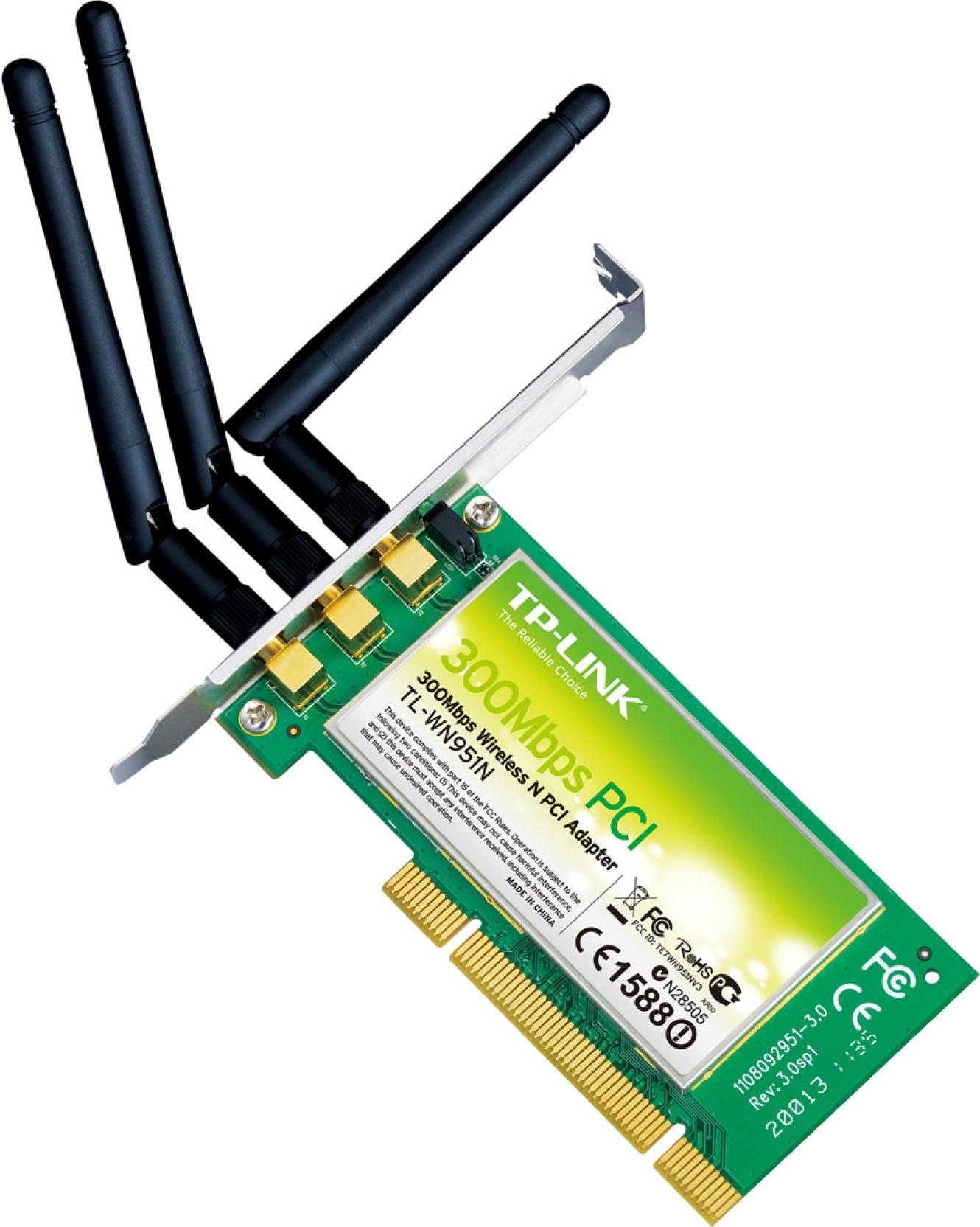 TP-LINK TL-WN951N 300 Mbps Advanced Wireless N PCI Adapter ...