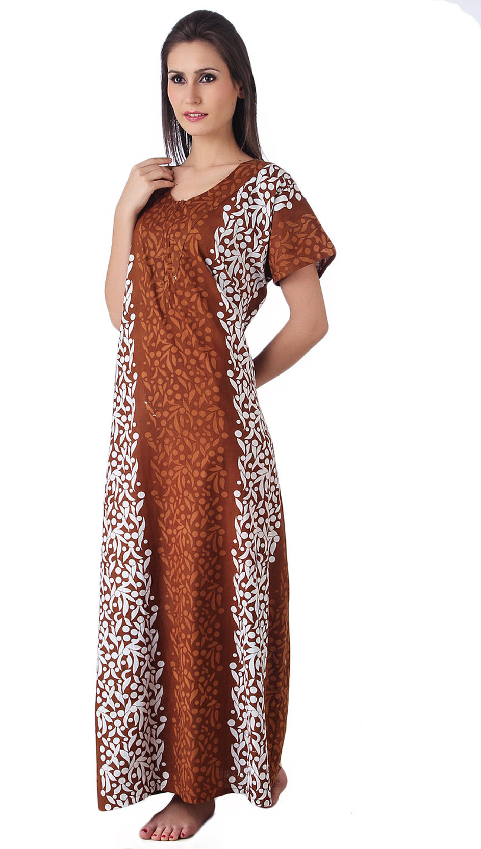 Masha Women's Nighty Buy Brown Masha Women's Nighty