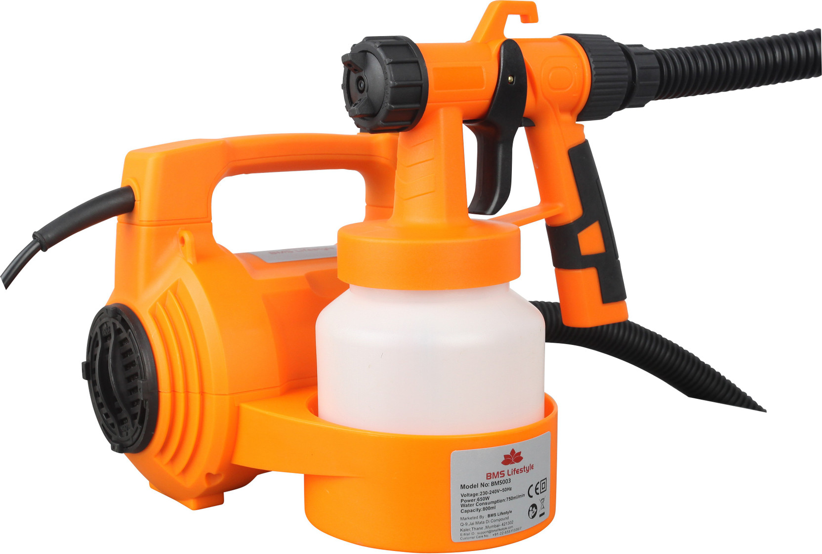 BMS Lifestyle 4in1 Portable Electric Paint Sprayer,paint gun,Water