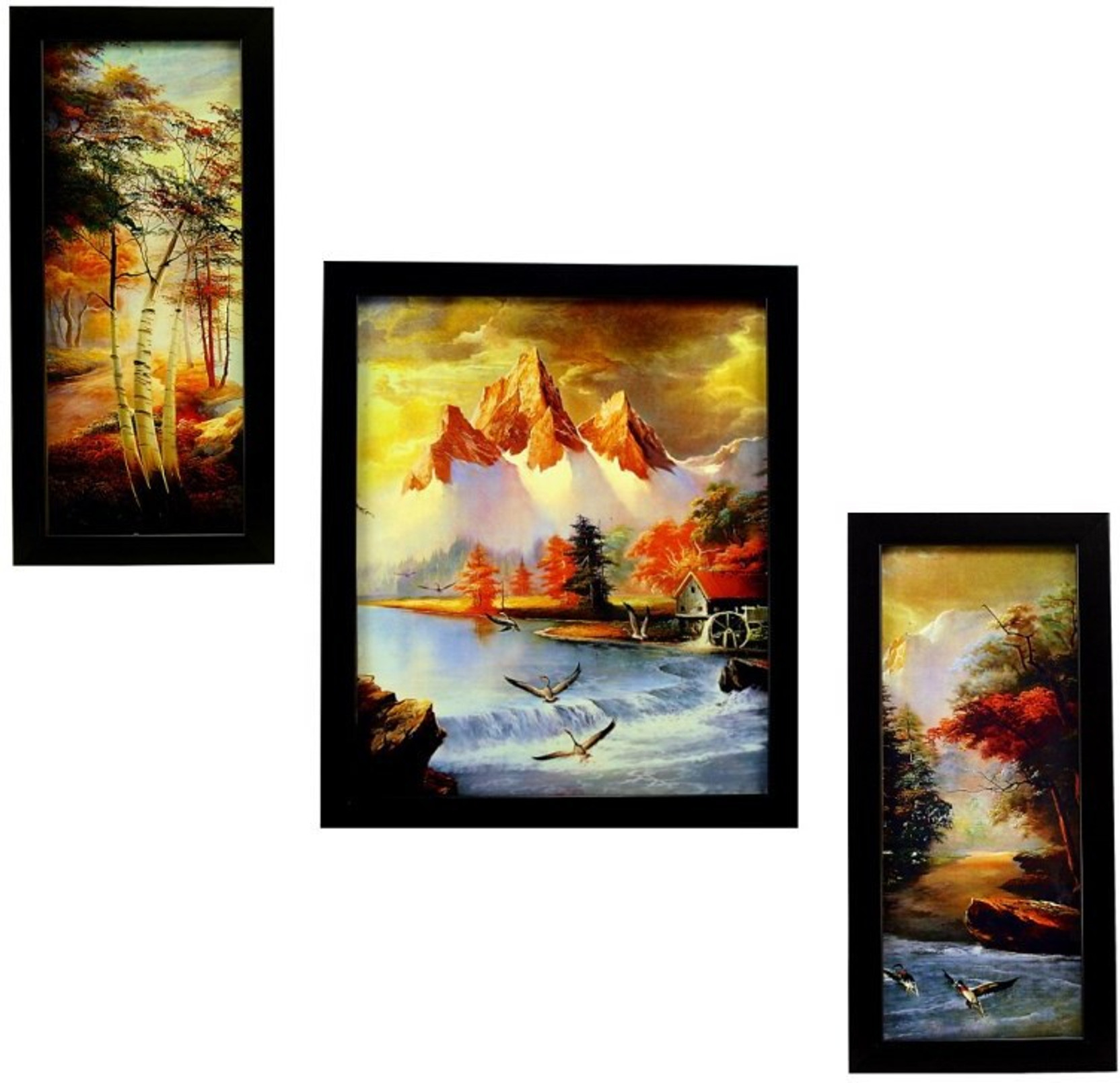 Indianara Mountain Forest 629 Digital Reprint Painting
