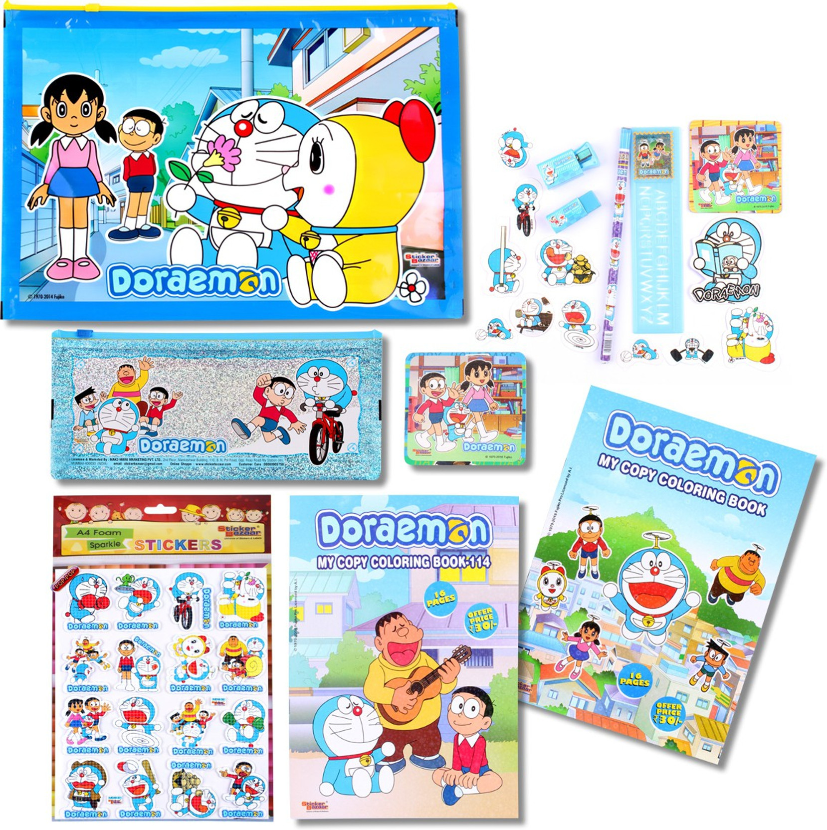Sticker Bazaar Doraemon Hexagonal Shaped Pencil