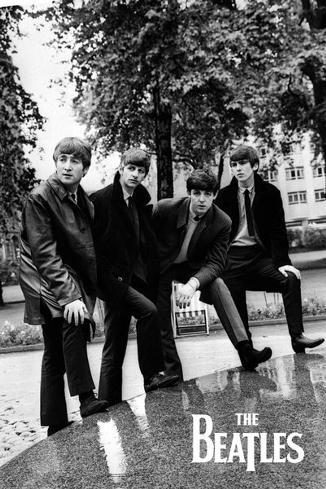 The Beatles Wallpaper Black And White