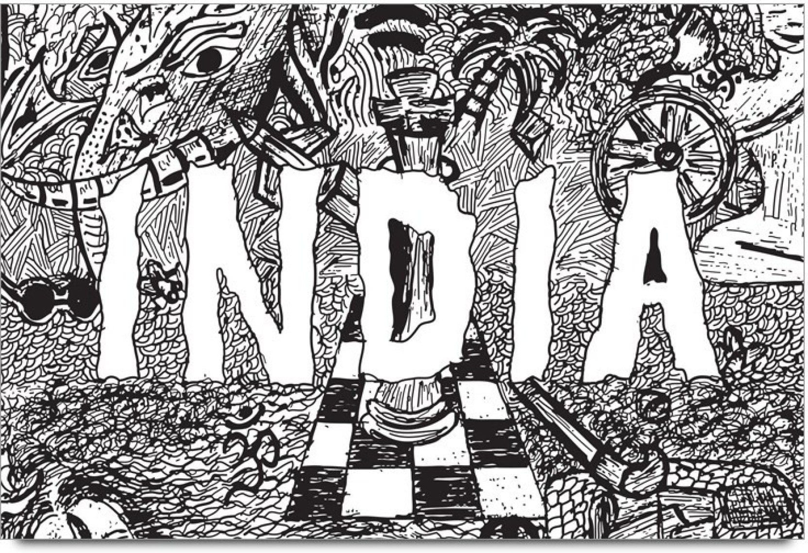 Bgfanstore Shikha Thakur India Doodle Art PS10002135 Paper Print