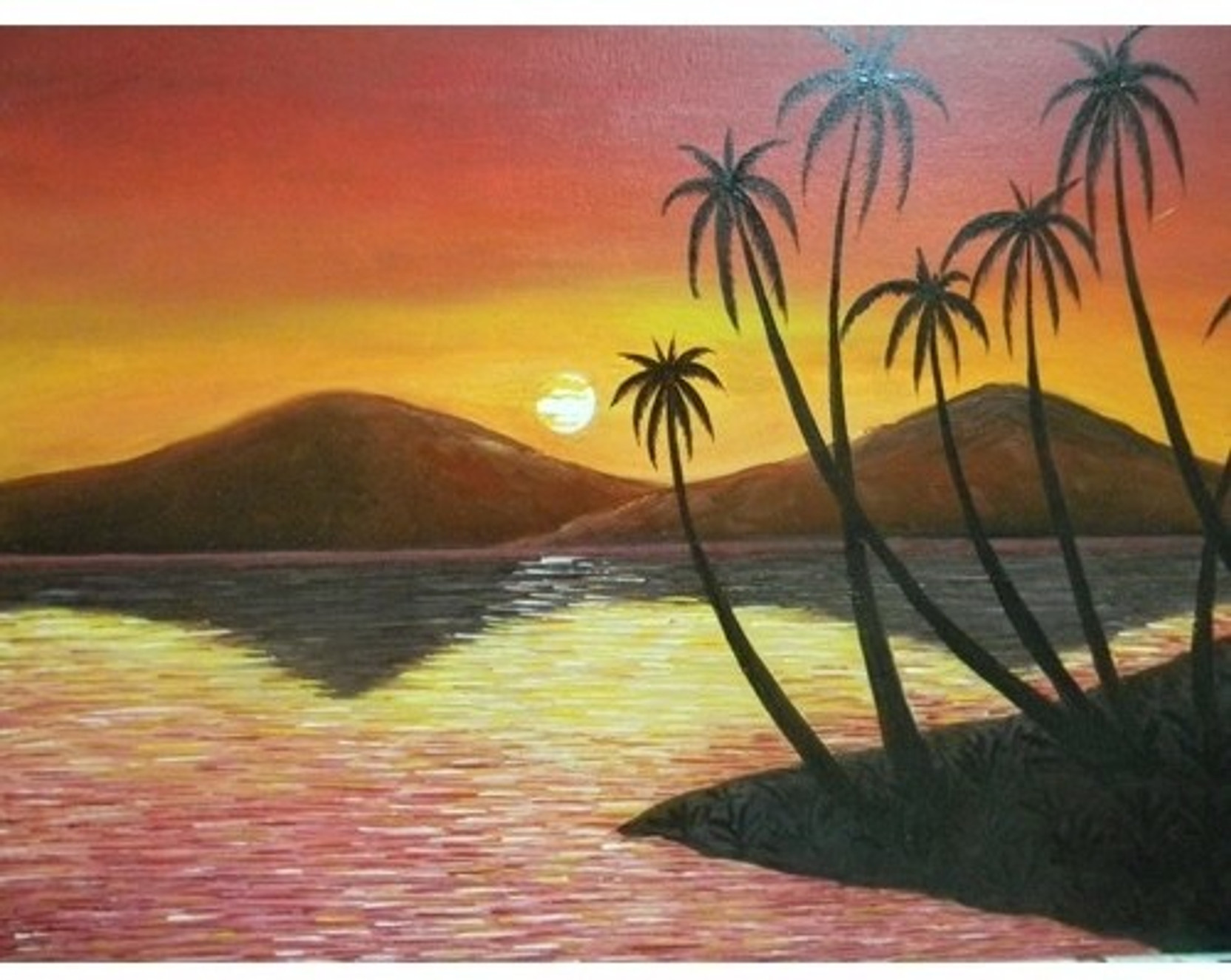 Canvas Photo Nature Art Scenery 35 With Lakering Print Fine