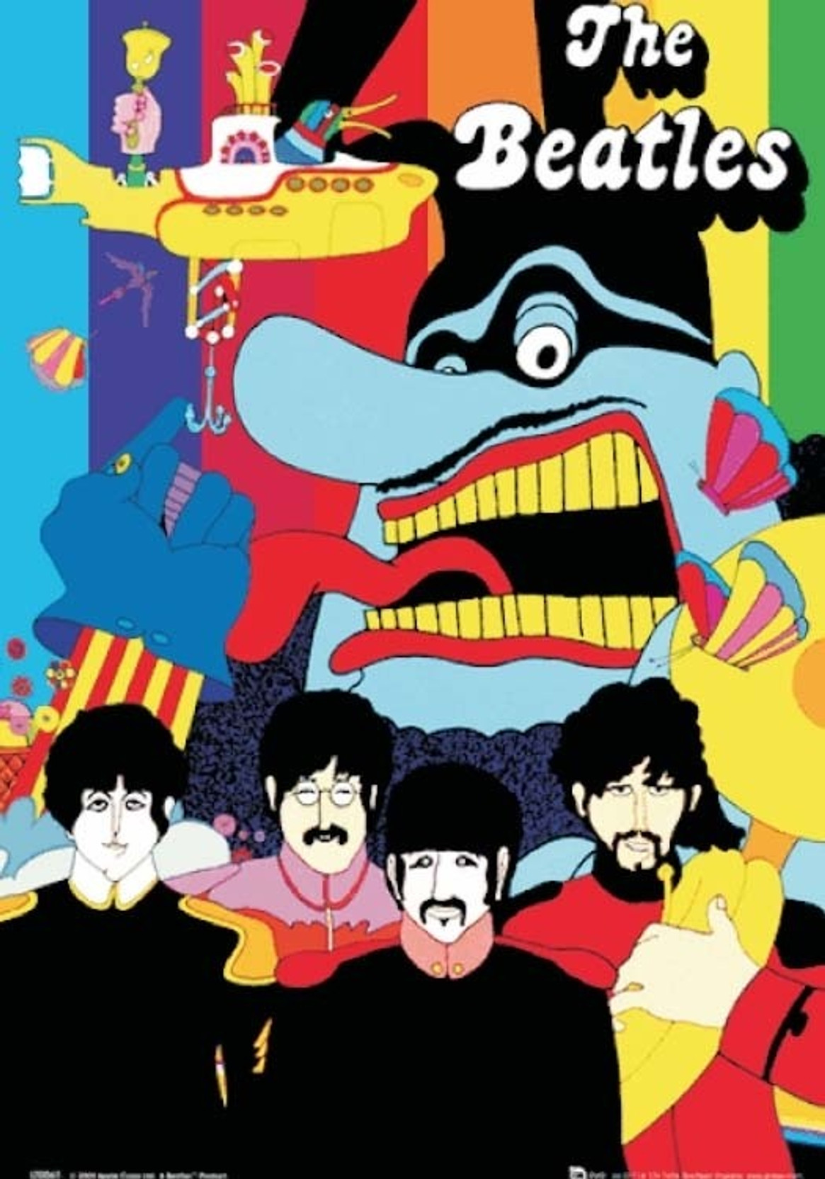 The Beatles Yellow Submarine Music 3D Poster Music posters in India