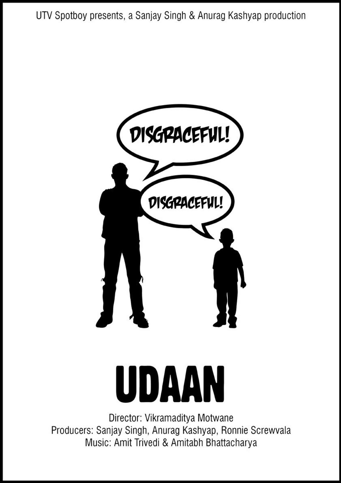 Udaan Minimal Bollywood A4 Non Tearable Poster Paper Print