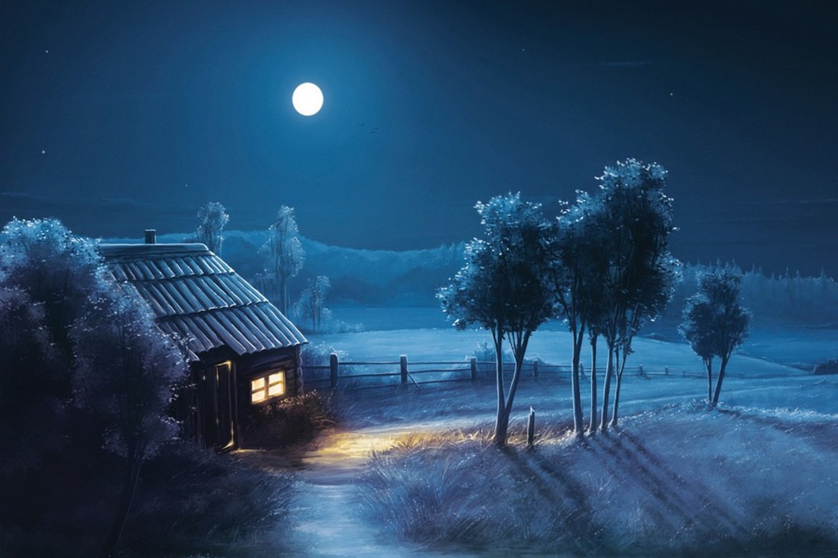 Awesome Dark Night Scenery Paper Print - Nature posters in India - Buy ...