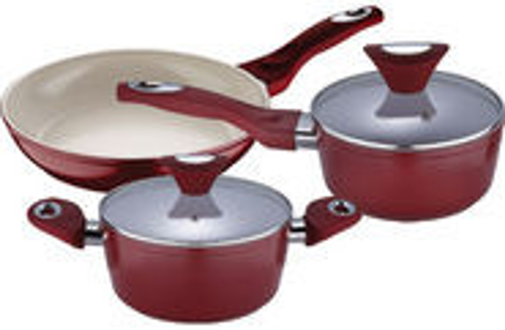 Bergner Ceramic Coated Cookware Set Pot, Pan Set Price in India Buy