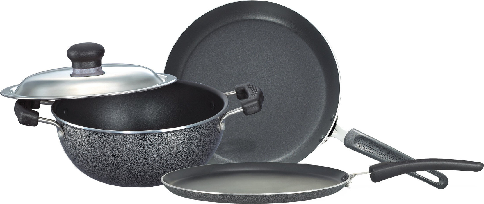 Prestige Omega Select Plus BYK Non Stick Pan, Tawa, Kadhai Set Price in