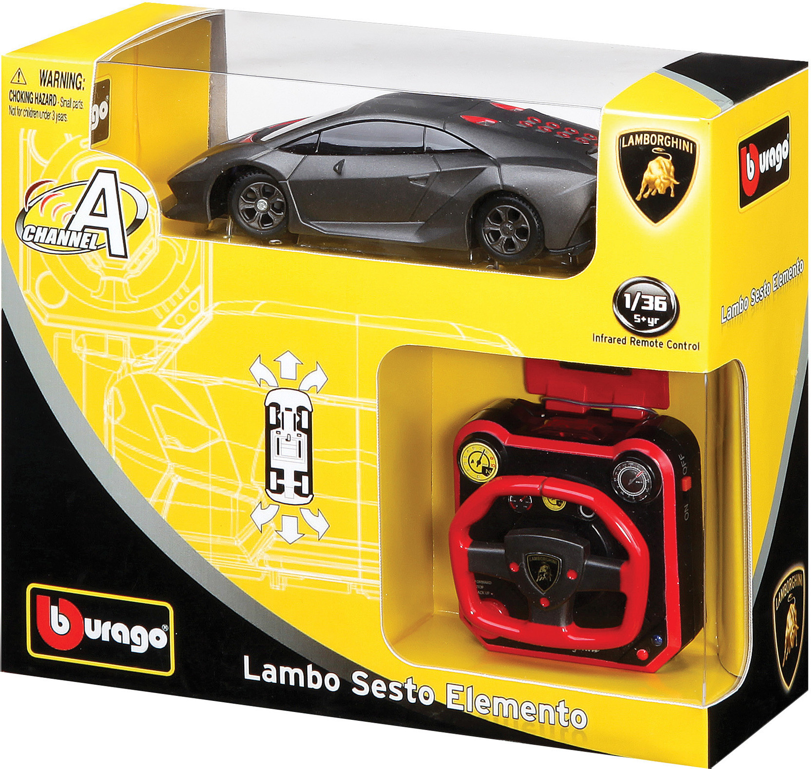 Bburago Lamborghini Sesto Elemento Ir Wrist Racer