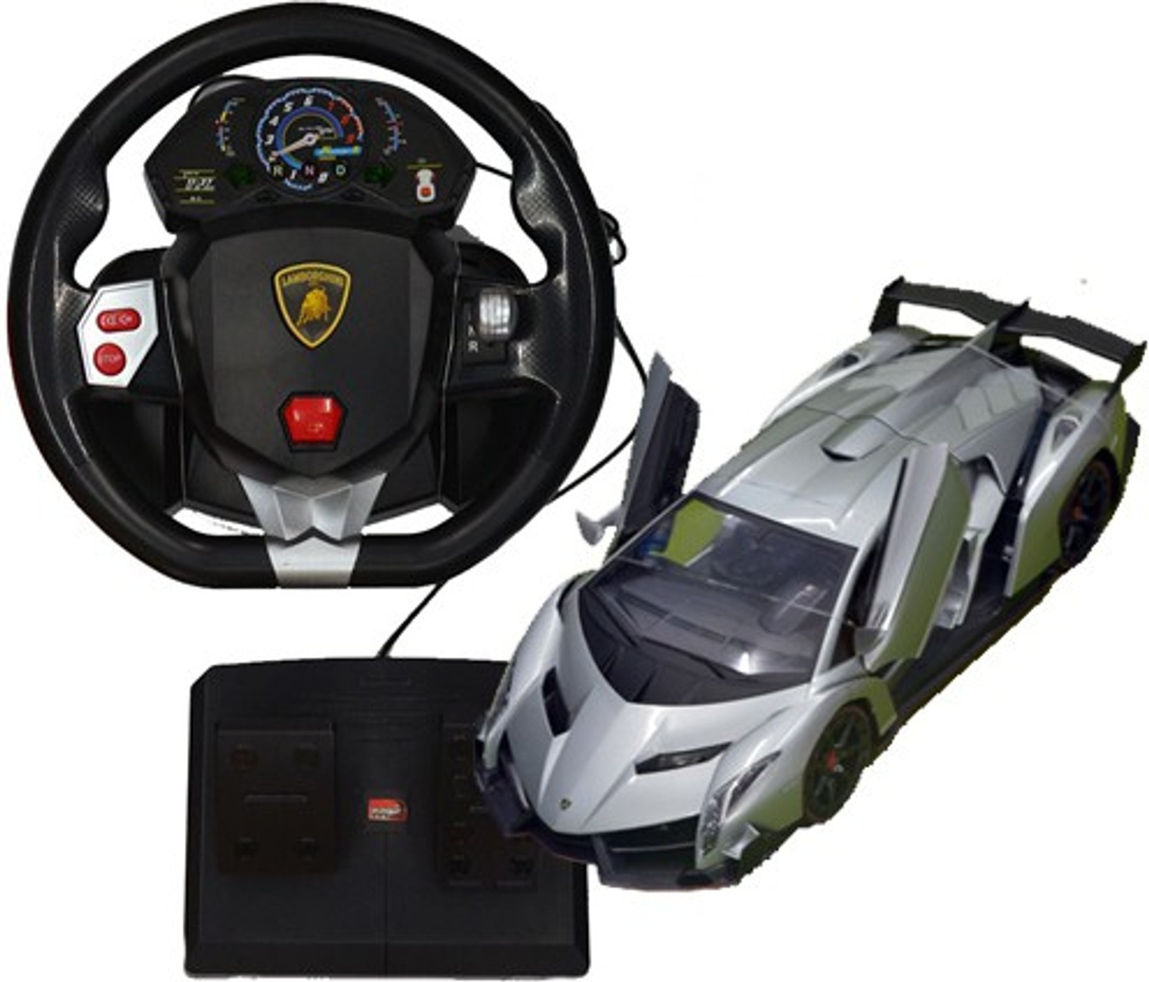 Lamborghini Remote Control Car With Steering Wheel And Pedal - Lamborghini