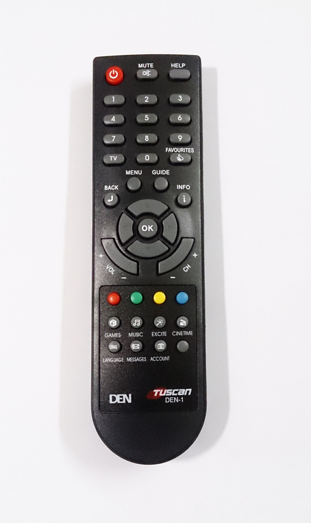 Tuscan Den DTH Set Top Box Remote Controller - Tuscan
