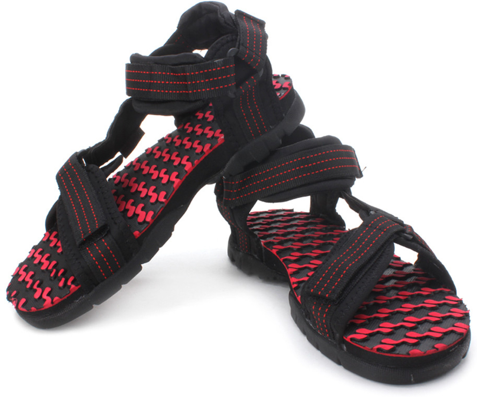 Sparx Men Black Red Sports Sandals Buy Black Red Color Sparx Men