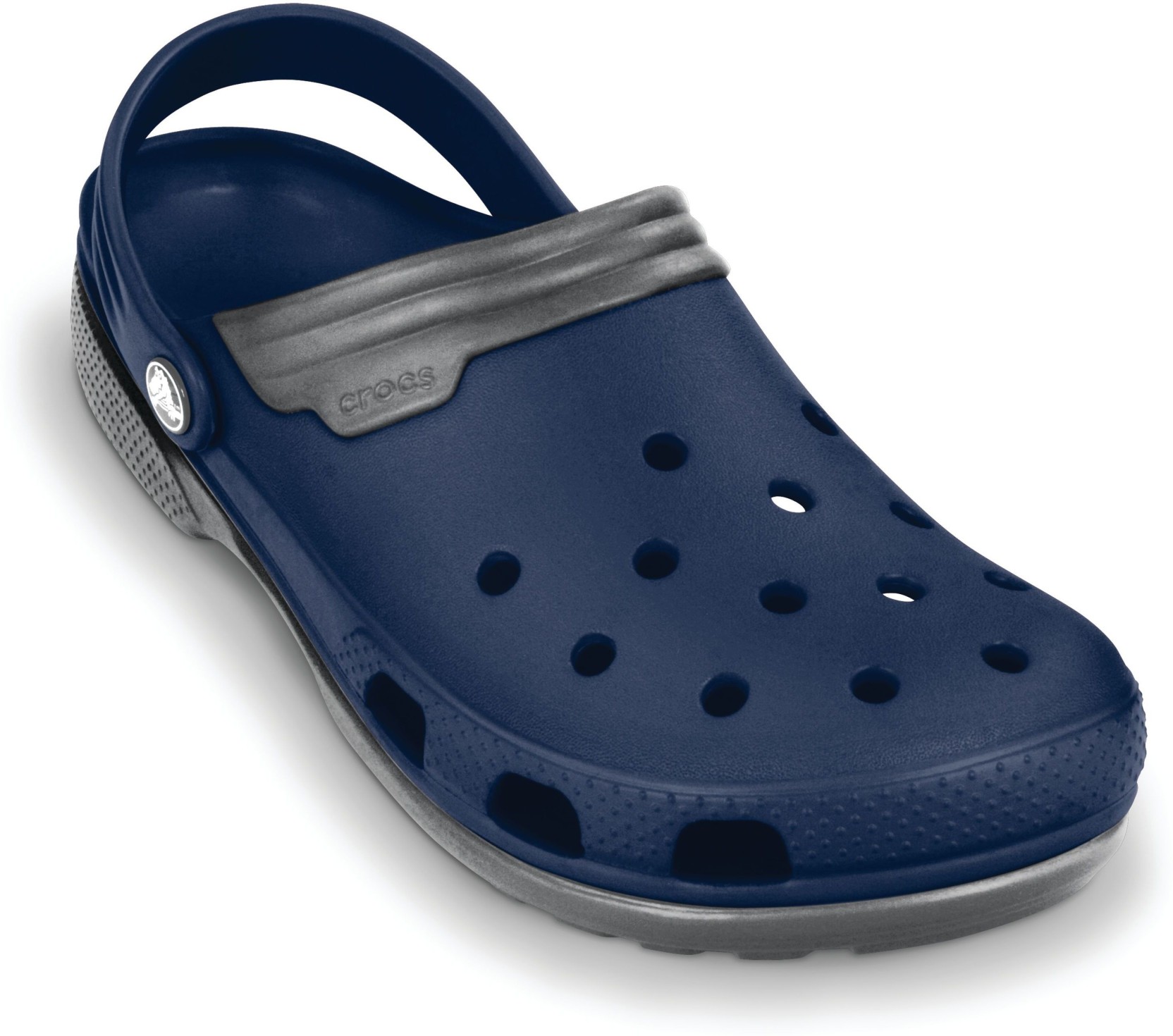 Crocs Men Navy/Smoke Sandals - Buy Crocs Men Navy/Smoke Sandals Online ...