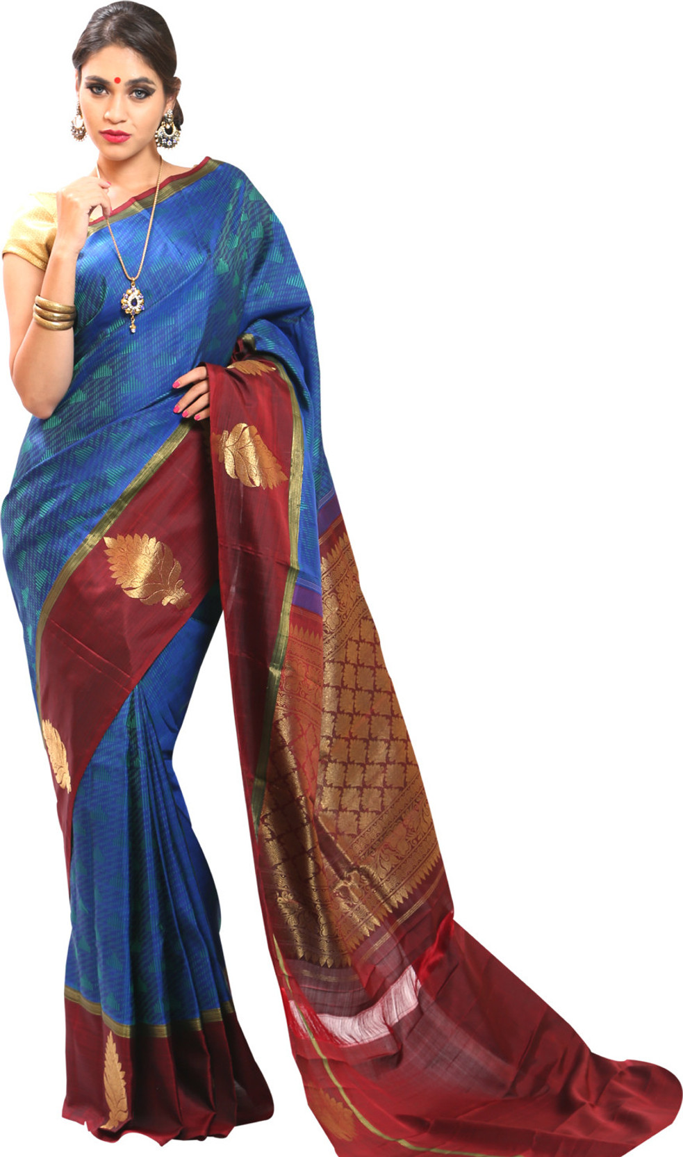Buy Kanchipuram Wedding Silks Self Design Kanjivaram Silk