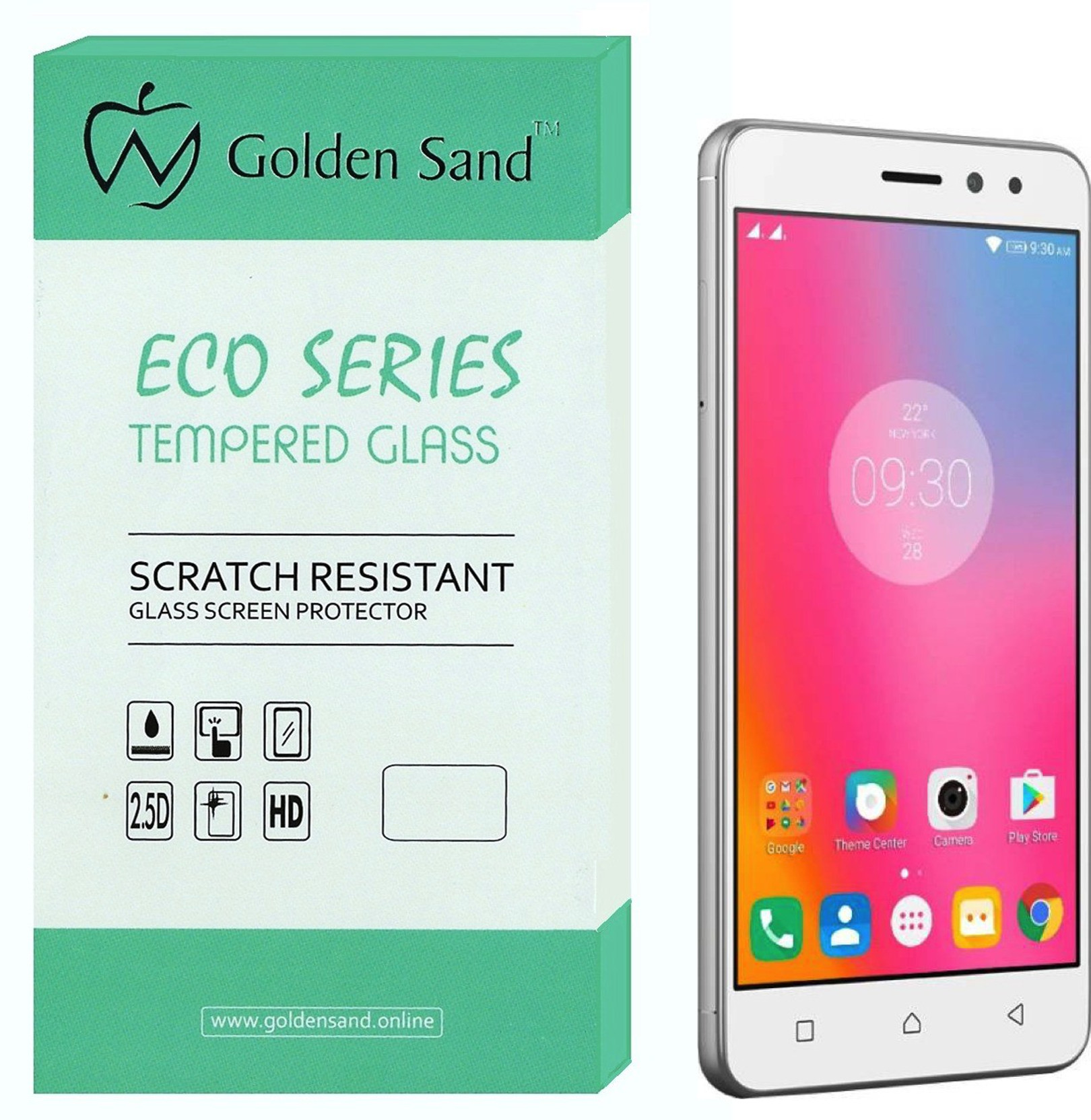 Golden Sand Tempered Glass Guard for Lenovo K6 Power Golden Sand Lenovo K6 Power ON OFFER
