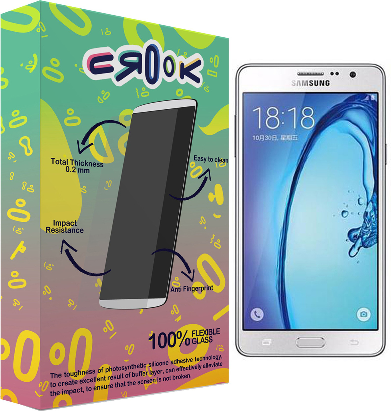 Crook Tempered Glass Guard for Samsung Galaxy 7 Samsung 7 Home
