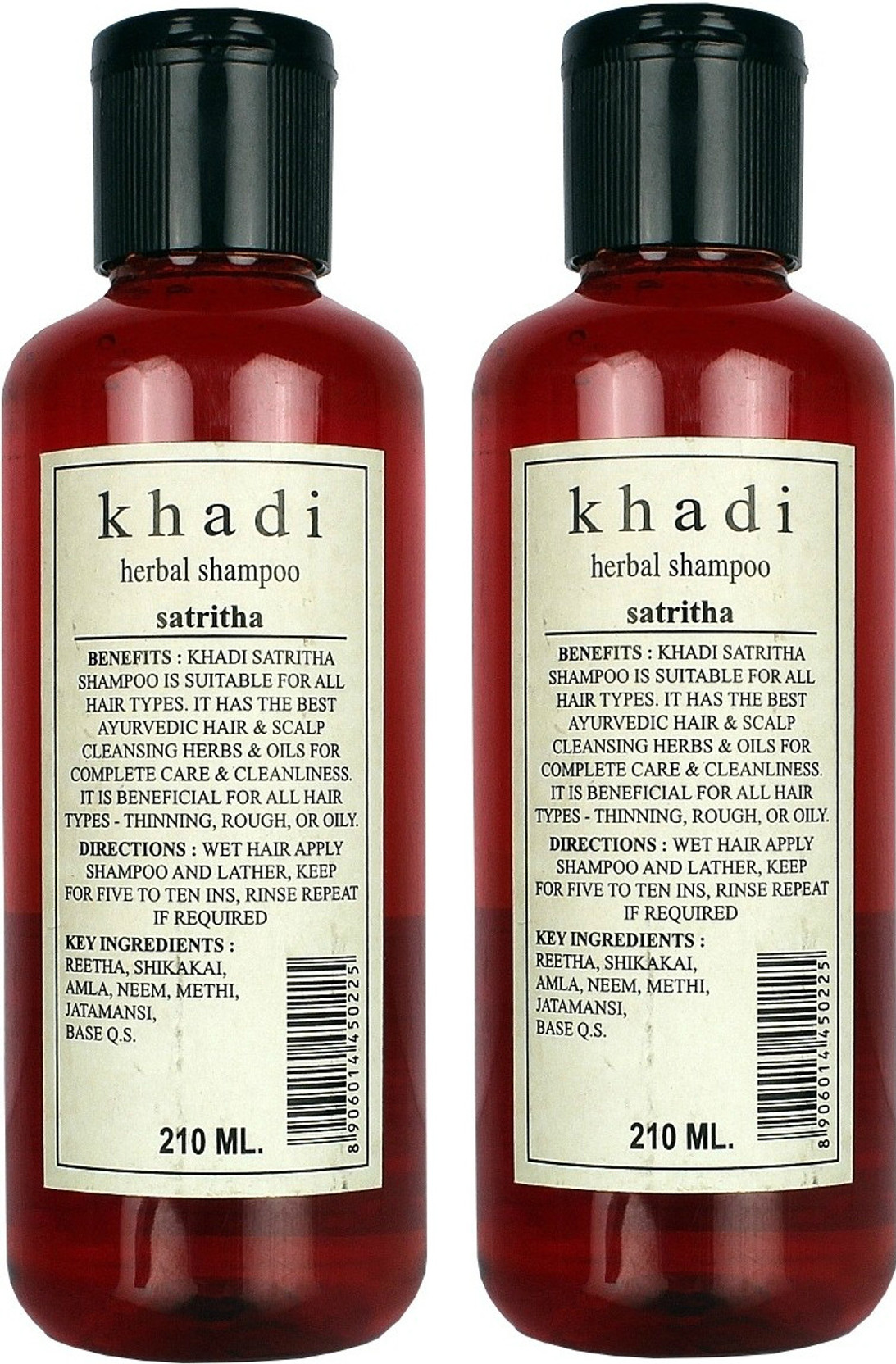 Khadi Herbal Herbal Satritha Shampoo Pack of 2 Price in India, Buy Khadi Herbal Herbal