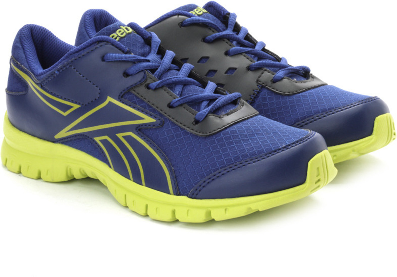 reebok black and green shoes