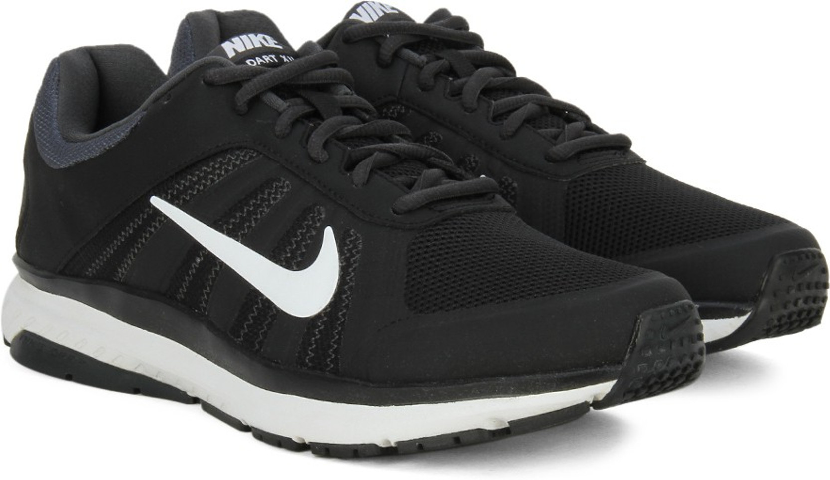 Nike DART 12 MSL Men Running Shoes - Buy BLACK/WHITE-ANTHRACITE Color Nike DART 12 MSL Men