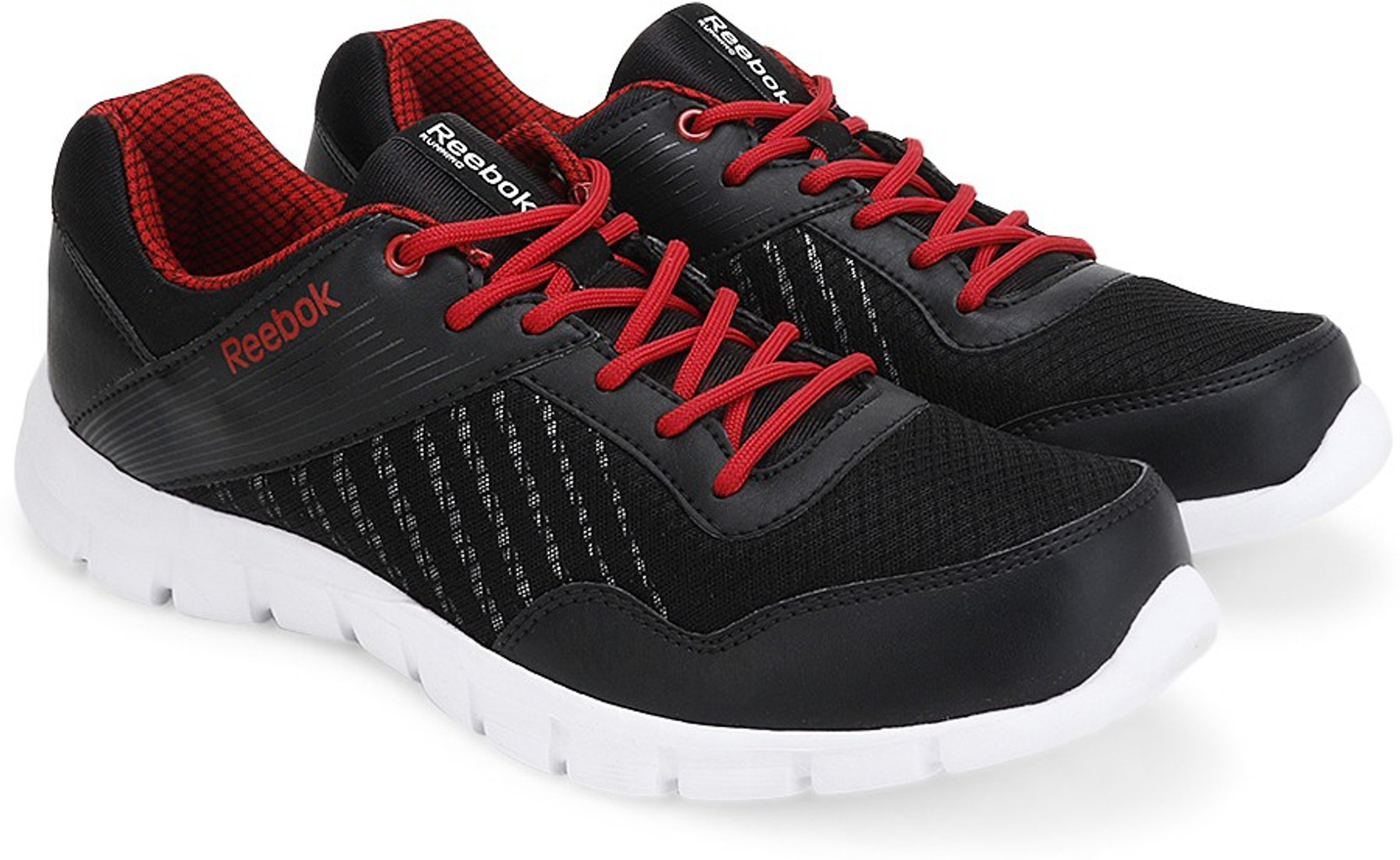 black and red reebok shoes