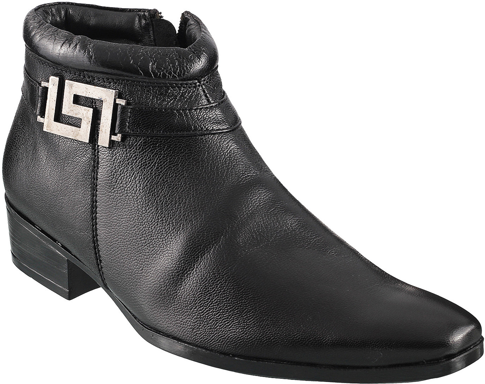 flipkart black formal shoes