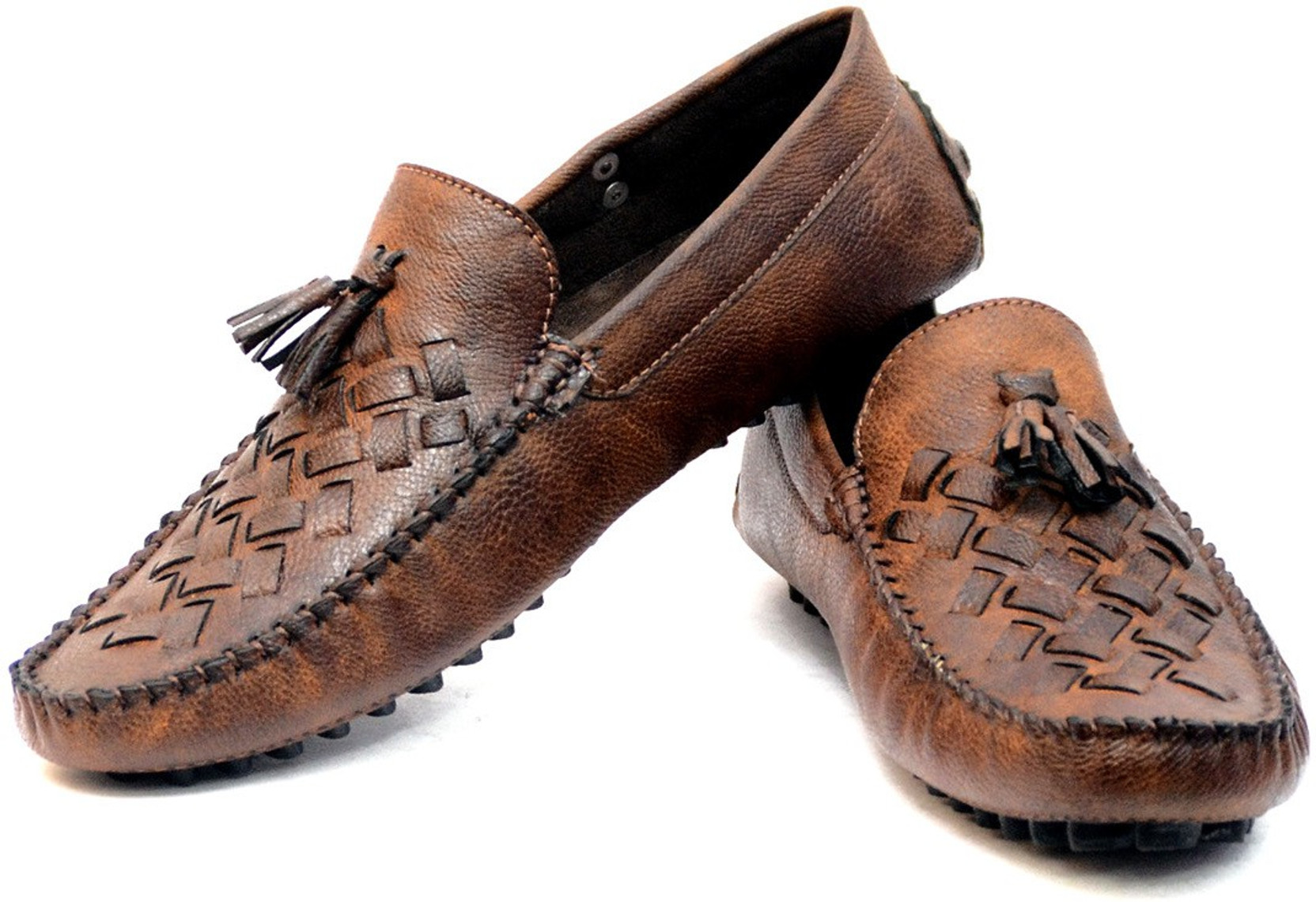 leather loafers flipkart