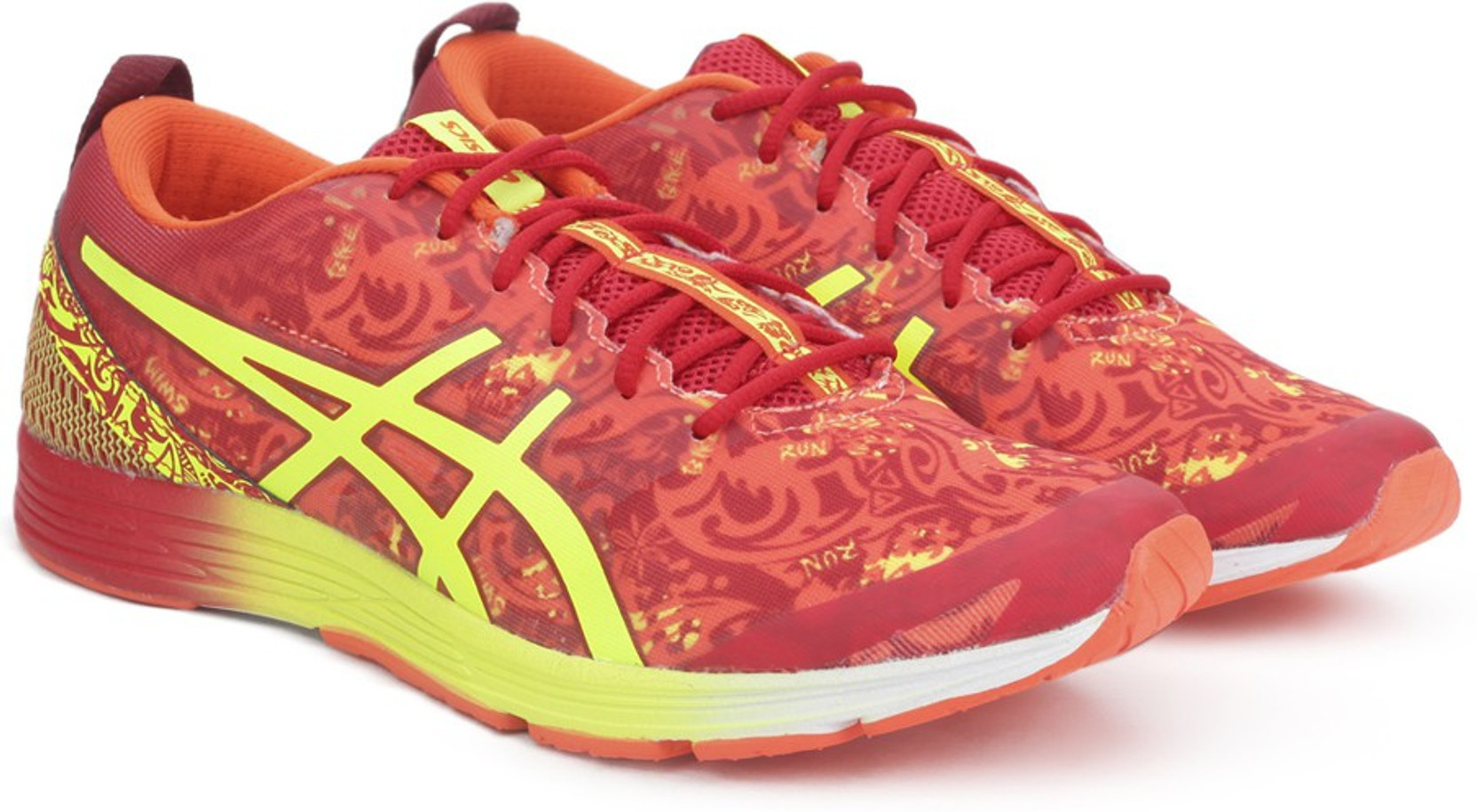 Asics Running shoe Buy FLAME ORANGE/SAFETY YELLOW/TRUE RED Color