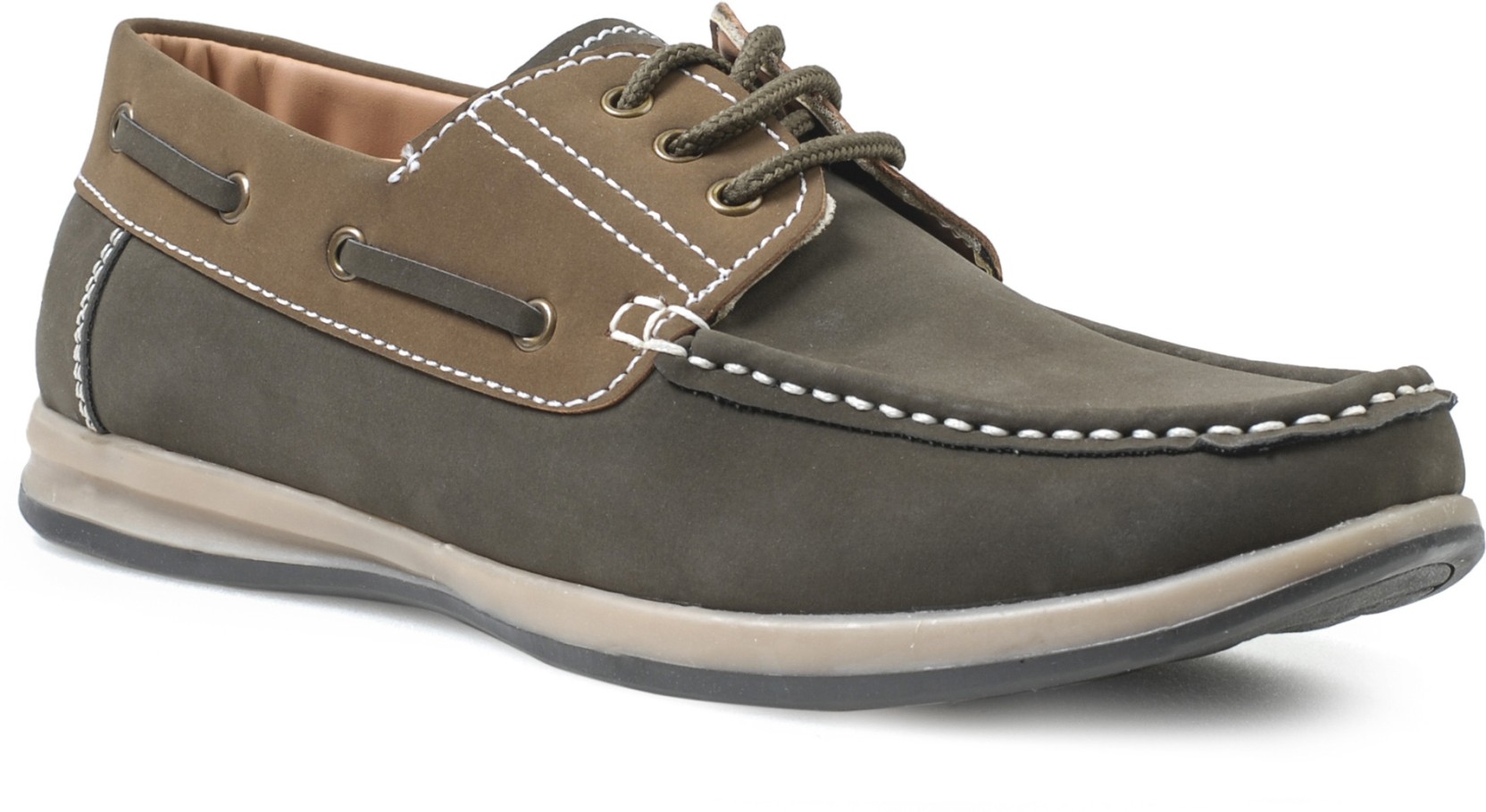 Action DS-22 Boat Shoes - Buy DS-22-OLIVE Color Action DS-22 Boat Shoes ...