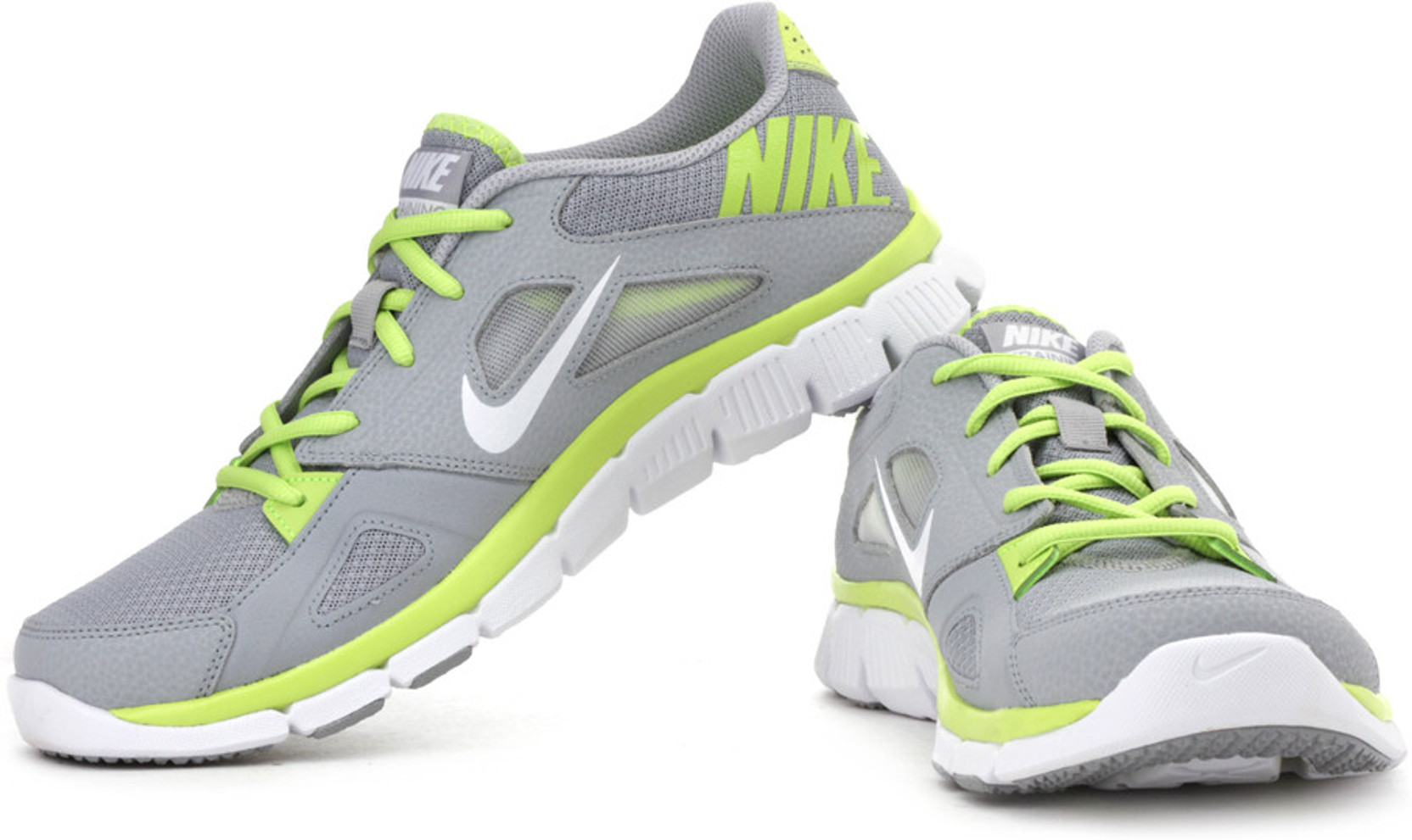 Nike Flex Supreme Training & Gym Shoes - Buy Grey, Yellow Color Nike Flex Supreme Training & Gym