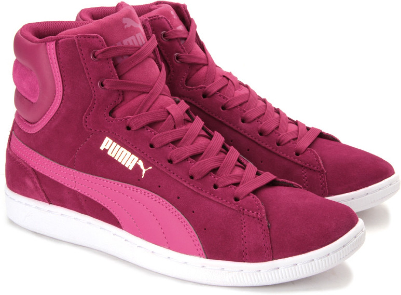 Puma Vikky Mid Wn'S Sneakers - Buy Cerise, Pink Color Puma Vikky Mid Wn ...
