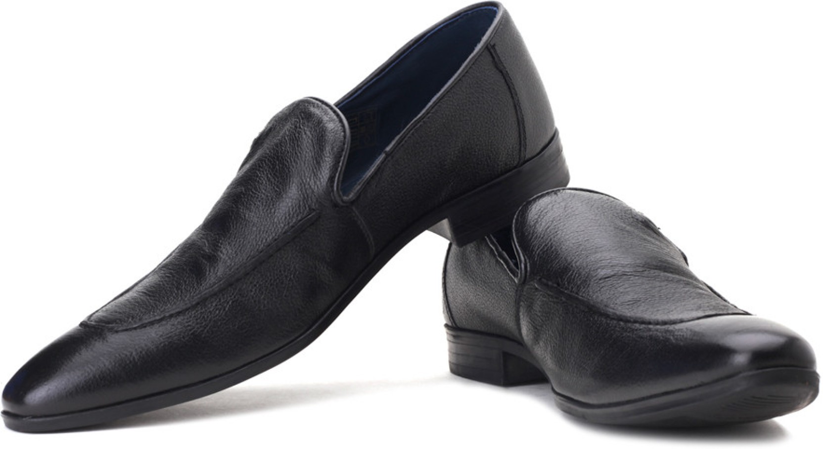 Louis Philippe Slip On Shoes - Buy Black Color Louis Philippe Slip On Shoes Online at Best Price ...