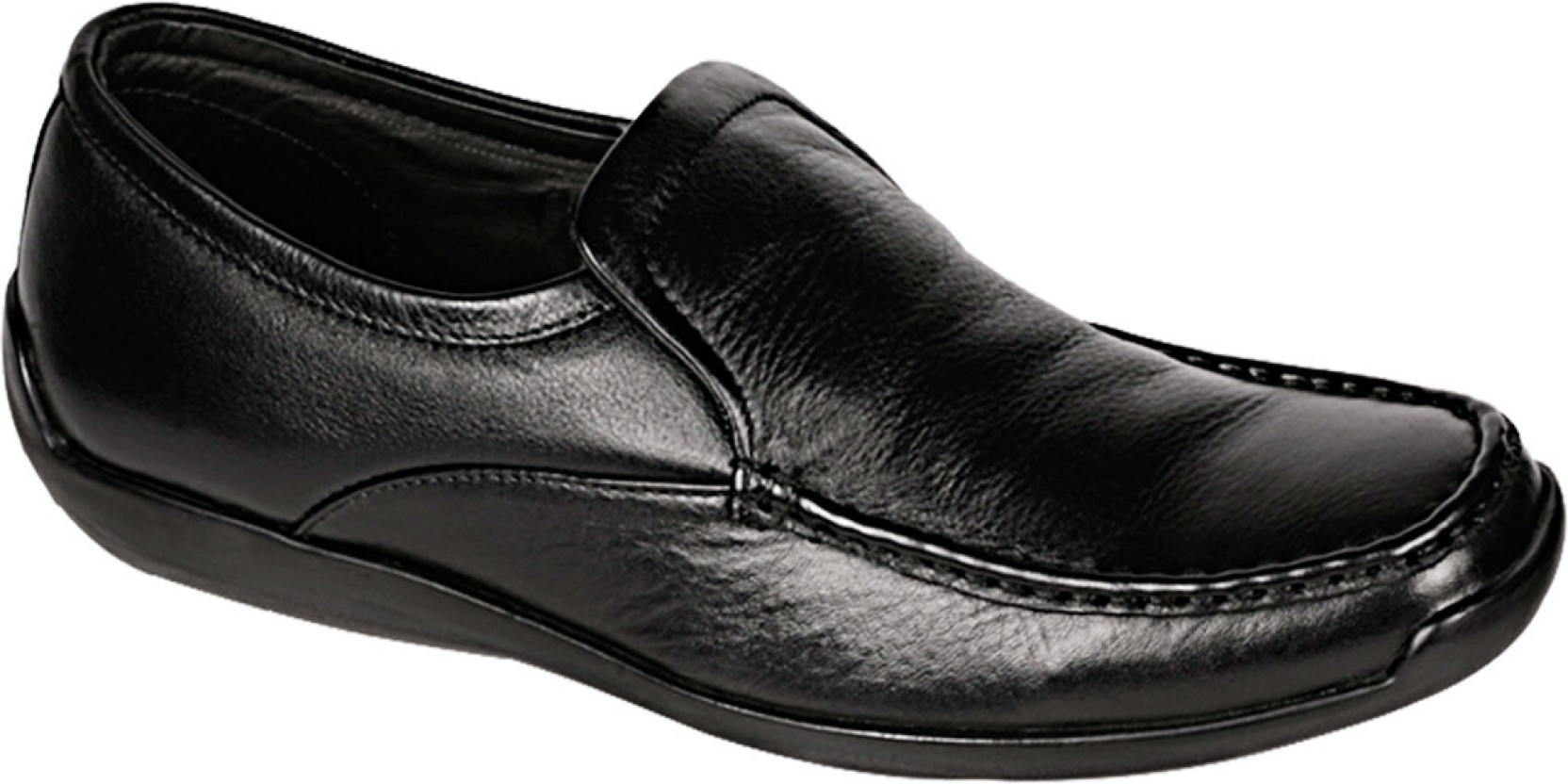 Khadim's British Walkers Beetle Slip On Shoes - Buy Black Color Khadim ...