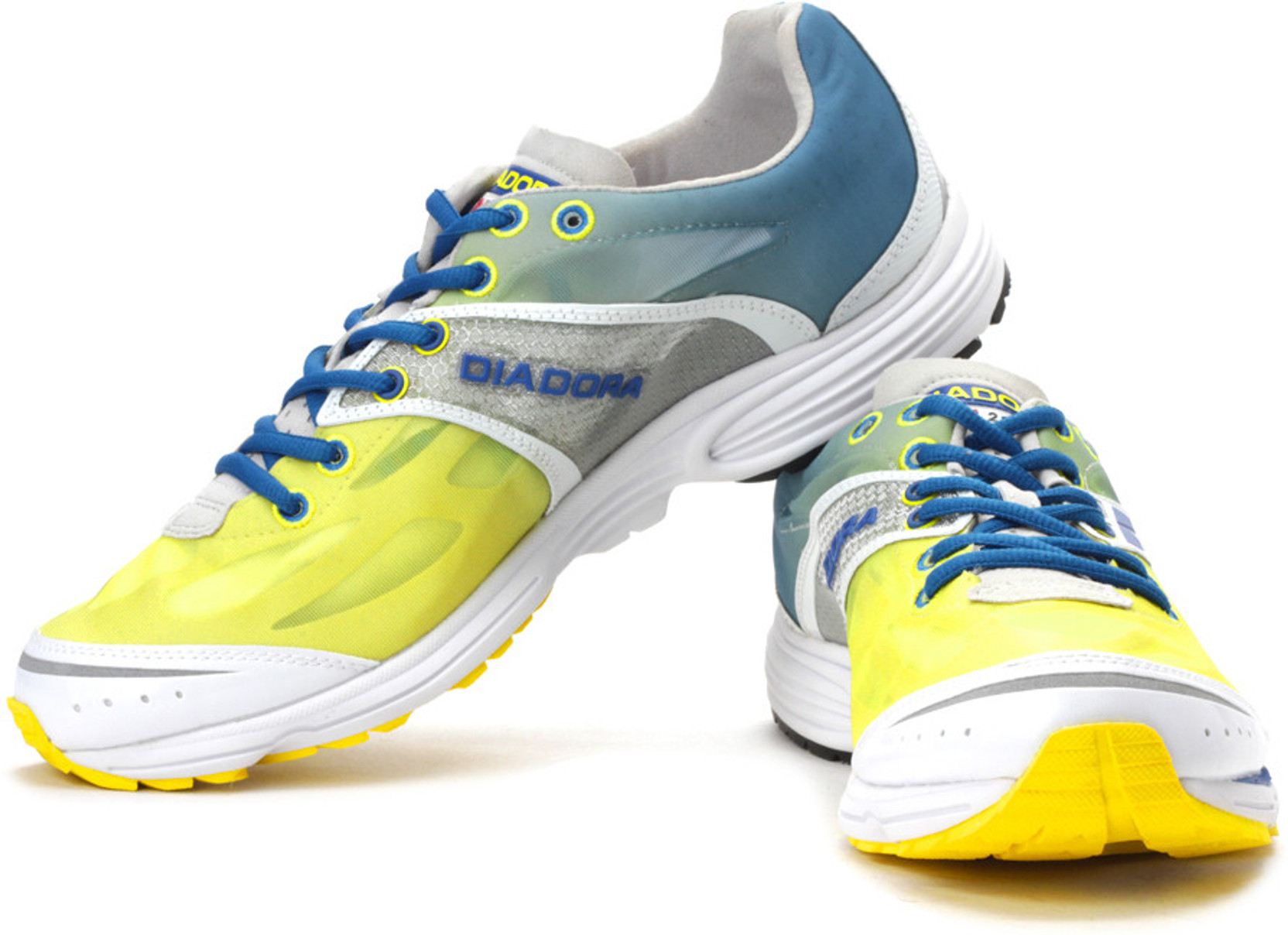 Diadora N-2100 Running Shoes - Buy White, Royal, Yellow Color Diadora N-2100 Running Shoes