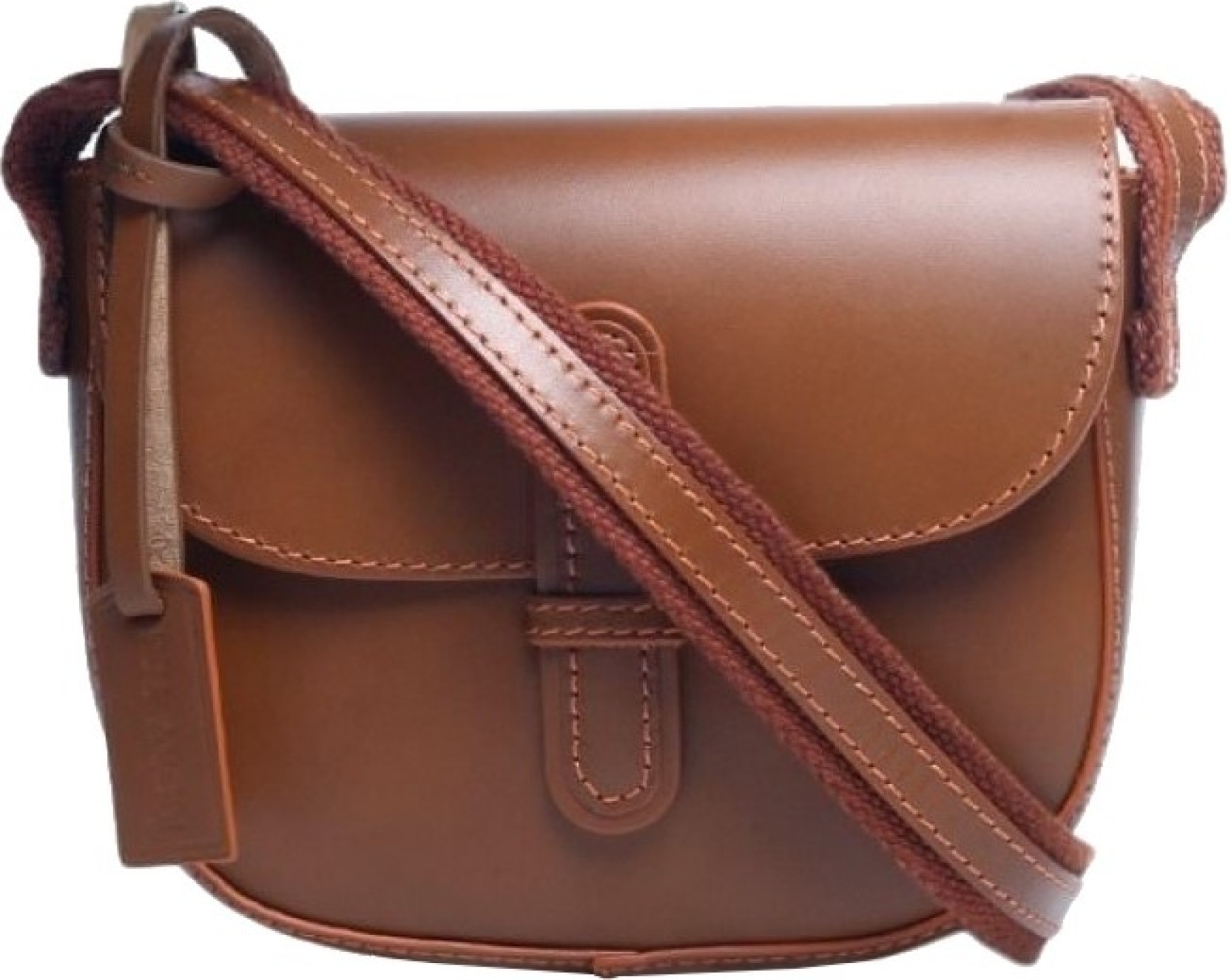 Ivory Tag Women Casual Tan Genuine Leather Sling Bag Tan - Price in India | comicsahoy.com