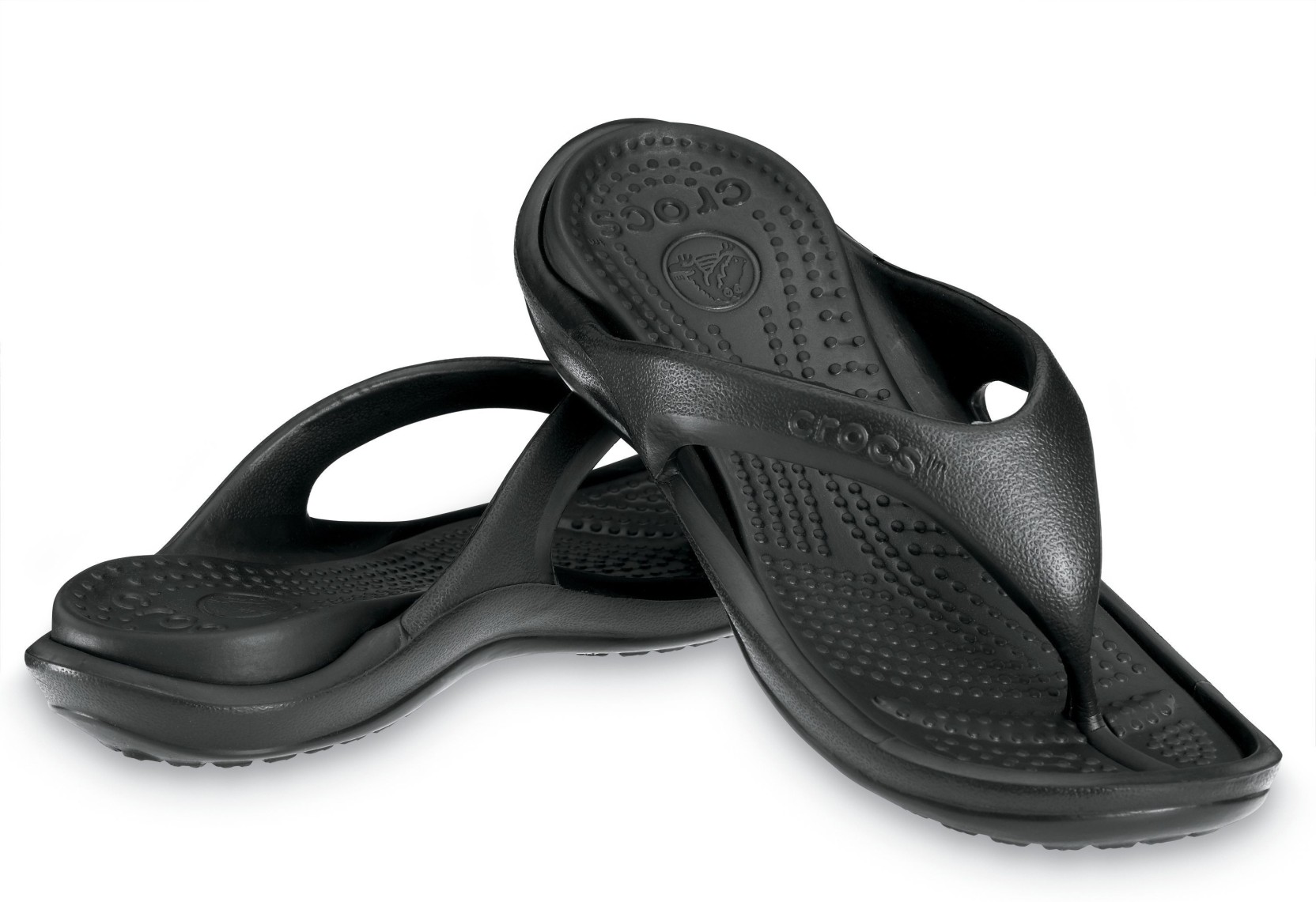 Crocs Flip Flops - Buy Black, Black Color Crocs Flip Flops Online at ...